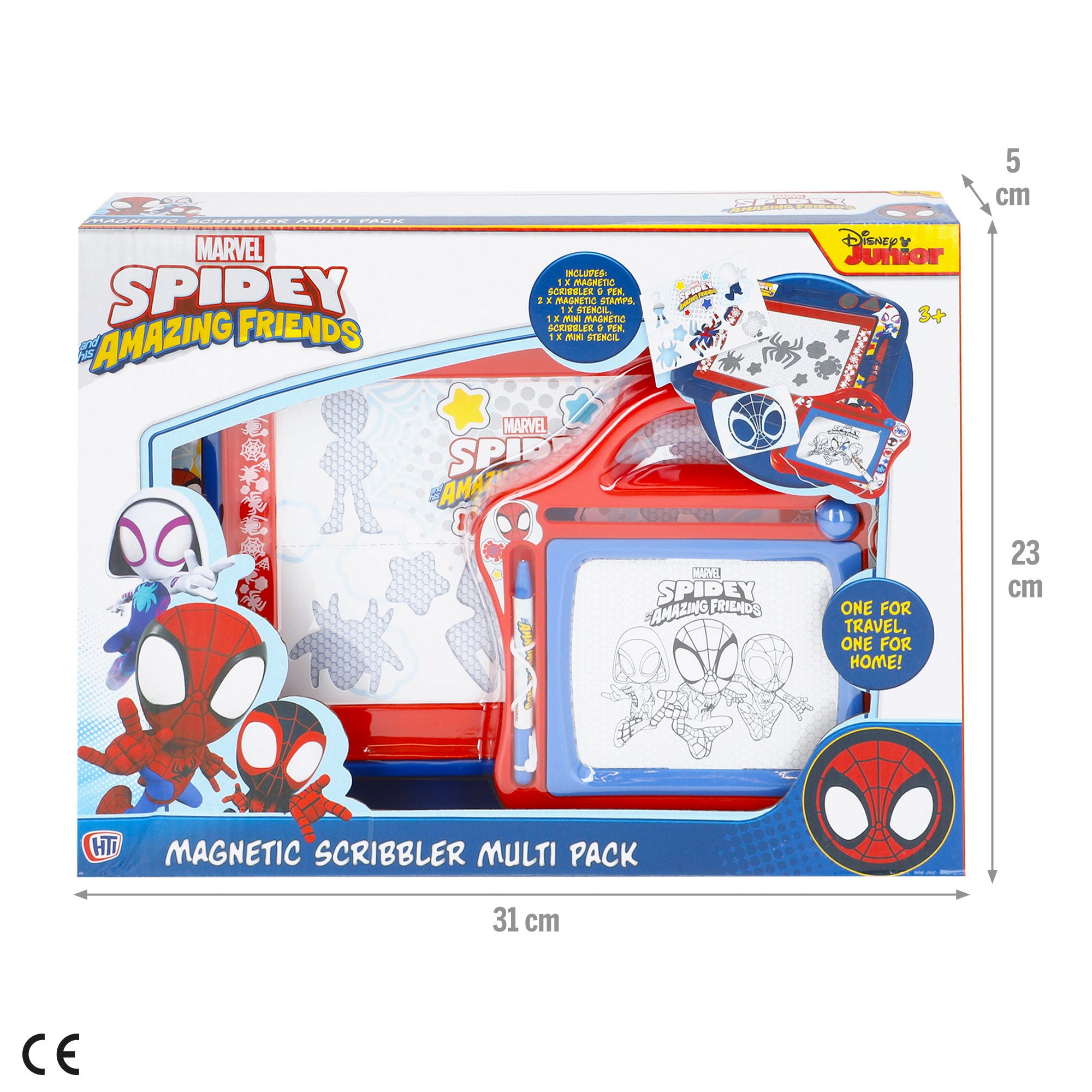 Spidey Set 2 pizarras magnéticas + 3 años