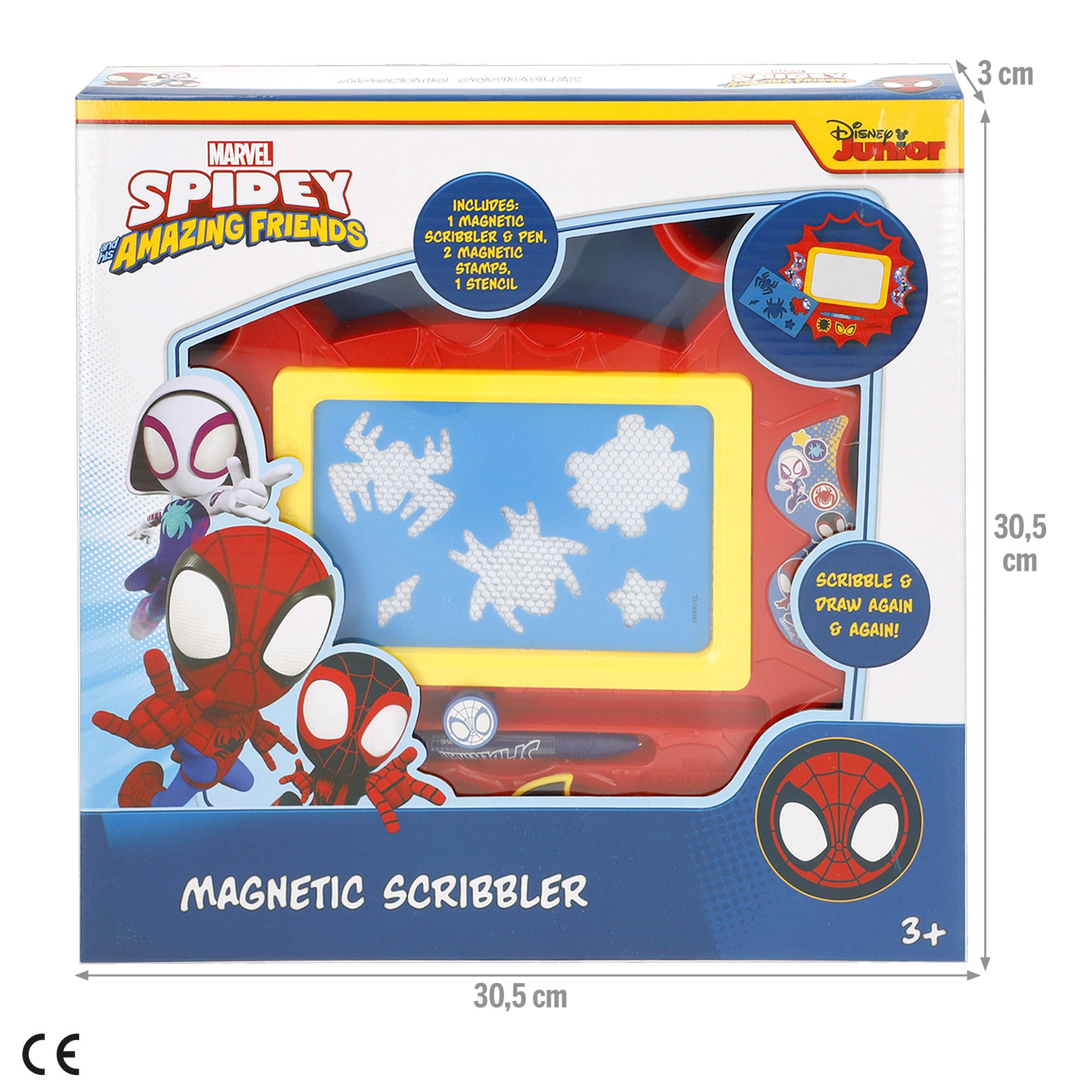Spidey Pizarra magnética telaraña + 3 años