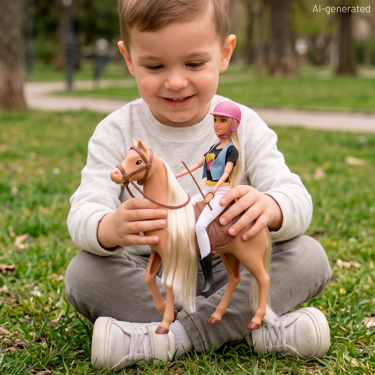 Muñeca 30 cm amazona + 3 años Isabella