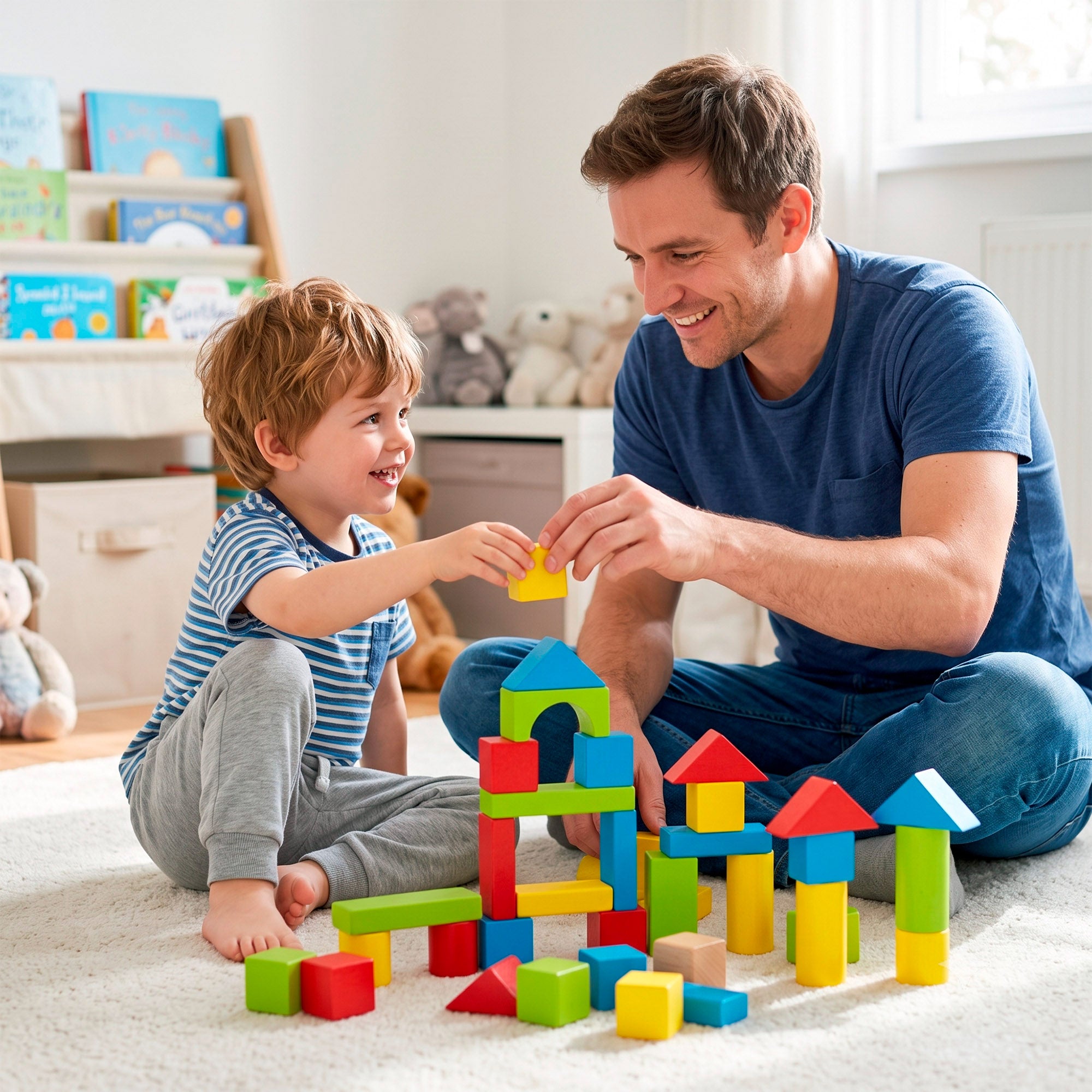 WOOMAX Cubo 100 bloque madera +18 meses