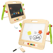 WOOMAX Pizarra 2 en 1 con accesorios + 3 años