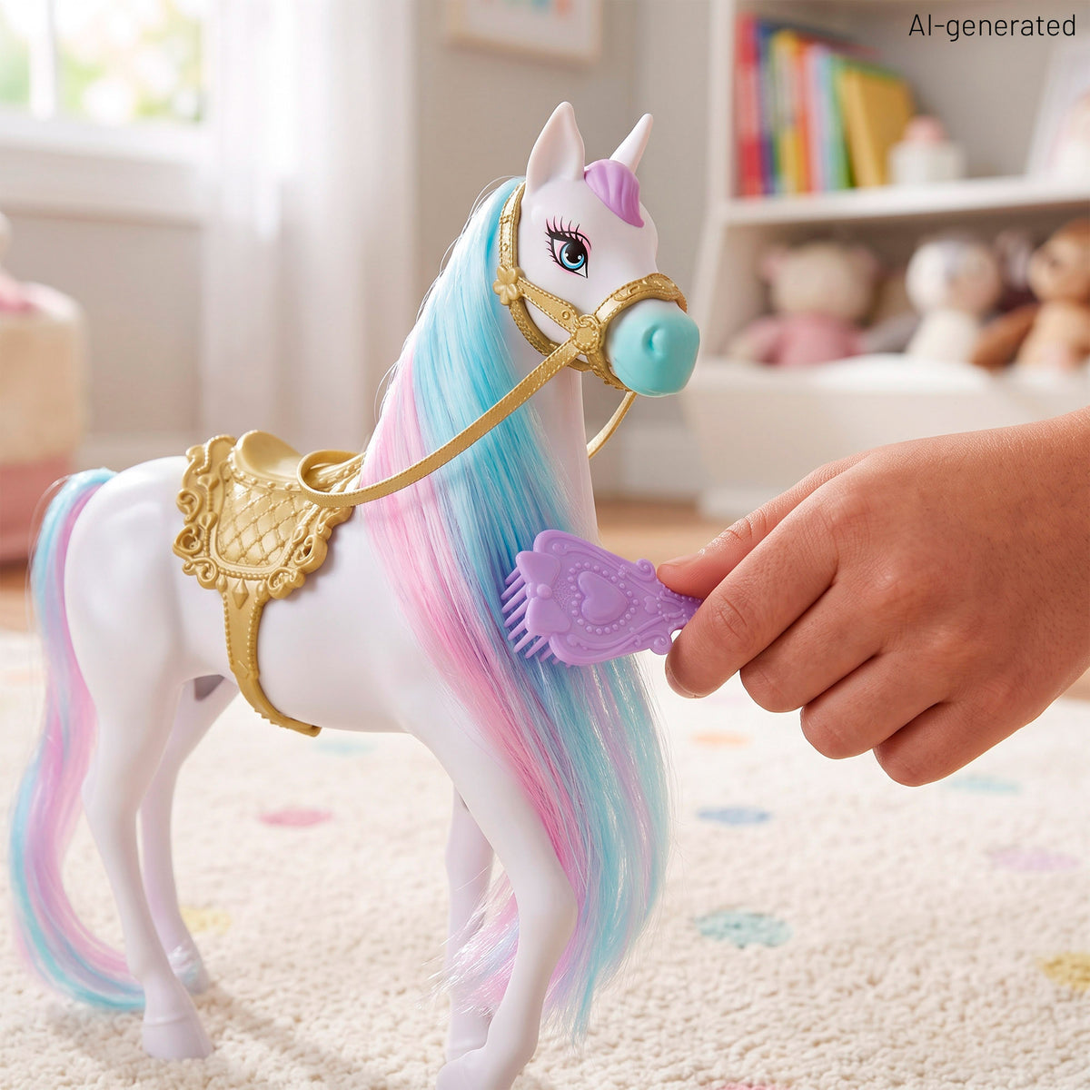 Muñeca princesa con caballo y accesorios + 3 años Dreameez