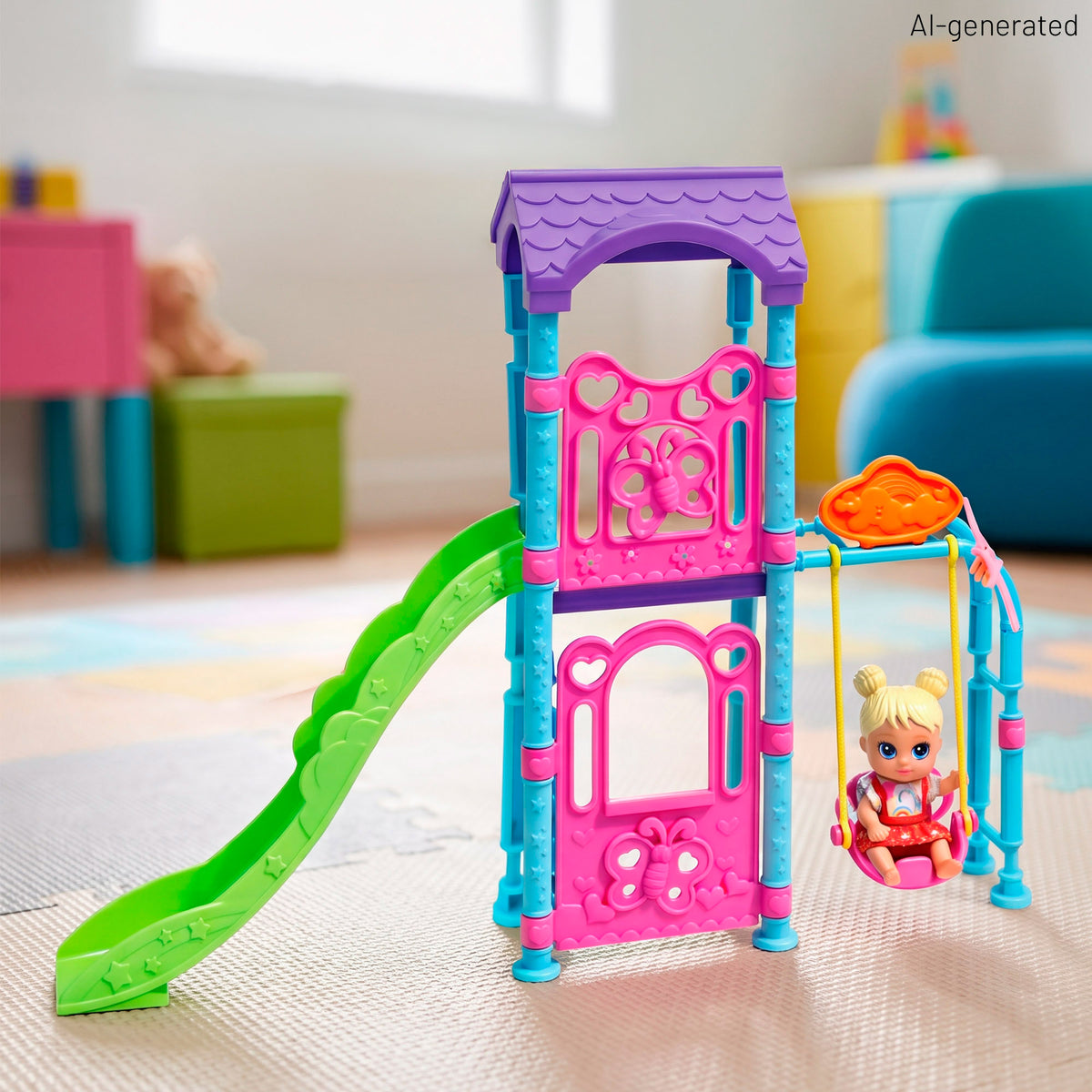 Conjunto boneca parque infantil + 3 anos Dreameez