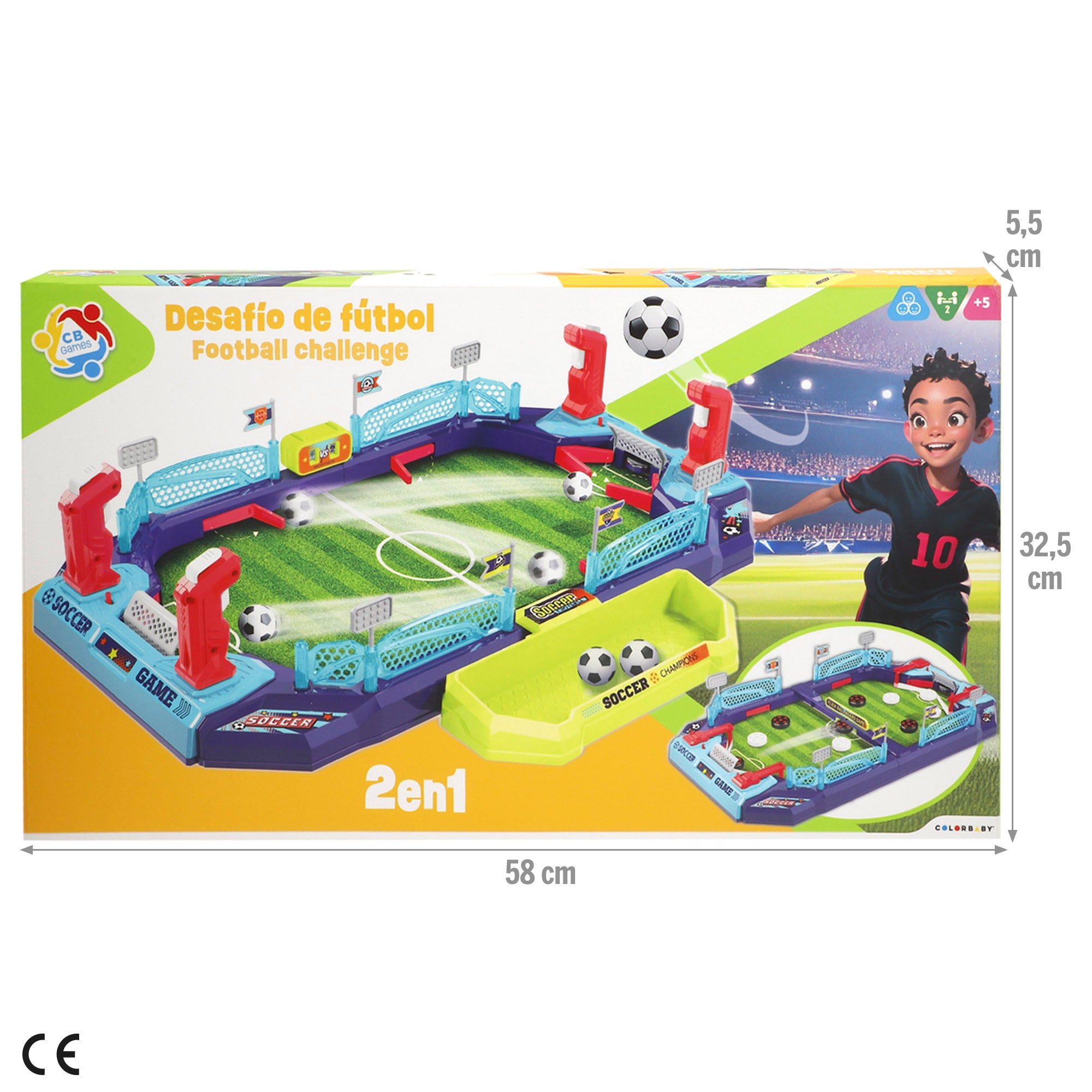 Futbolín de mesa + 5 años CB Games