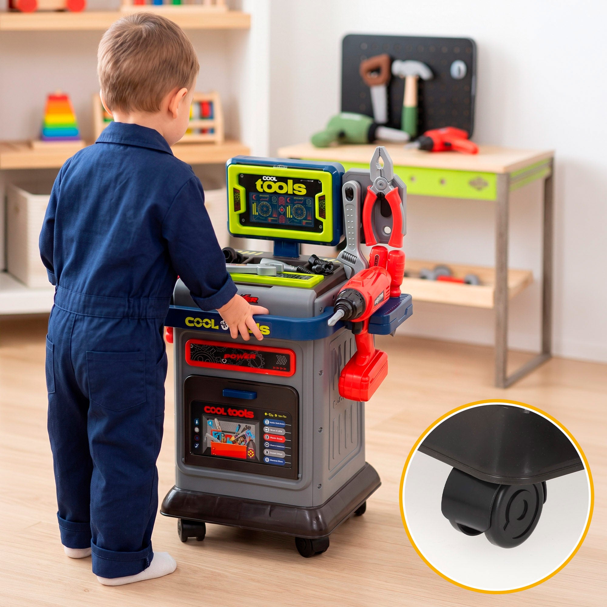Carro herramientas con accesorios +3 años My Tools