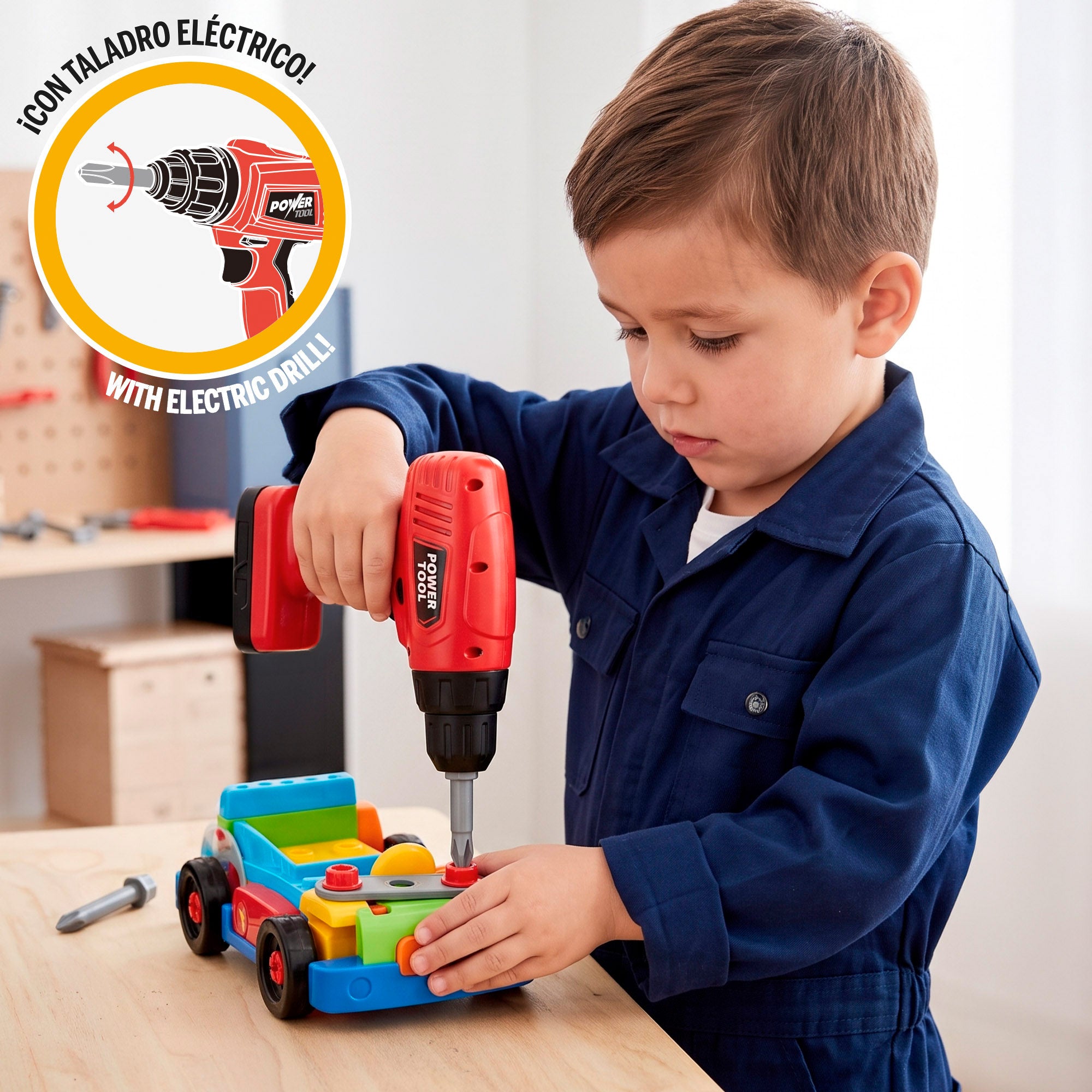 Carro herramientas con accesorios +3 años My Tools