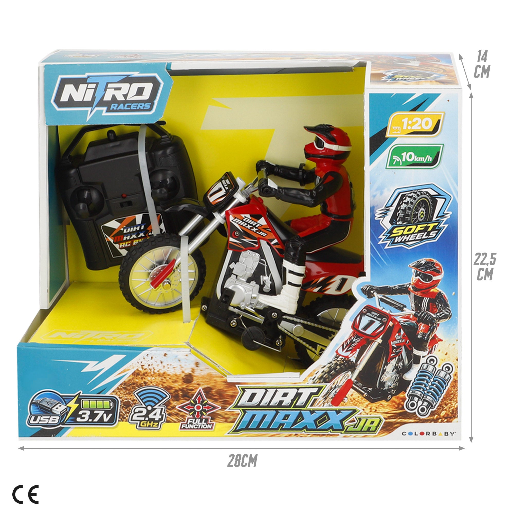 Moto radiocontrol 1:20 con piloto Speed&Go