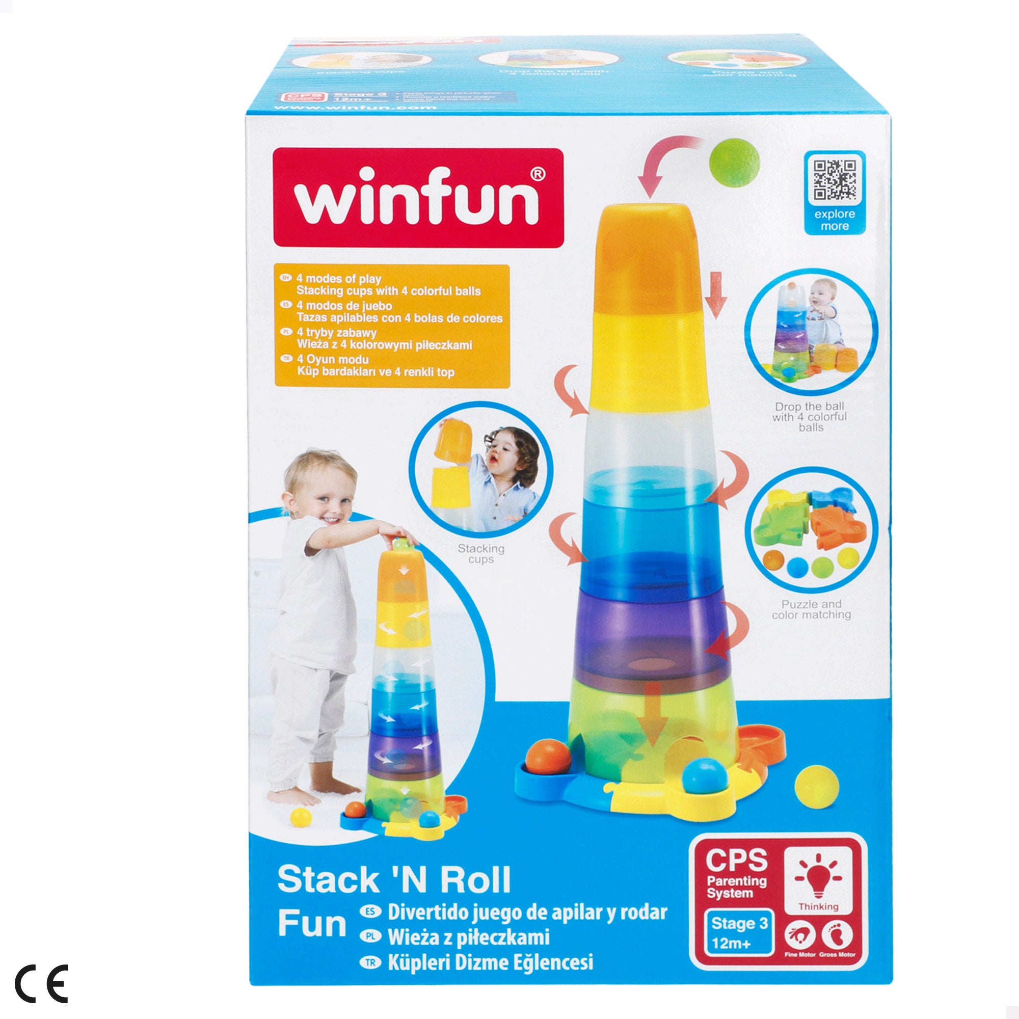 Winfun Torre apilable con juego de bolas