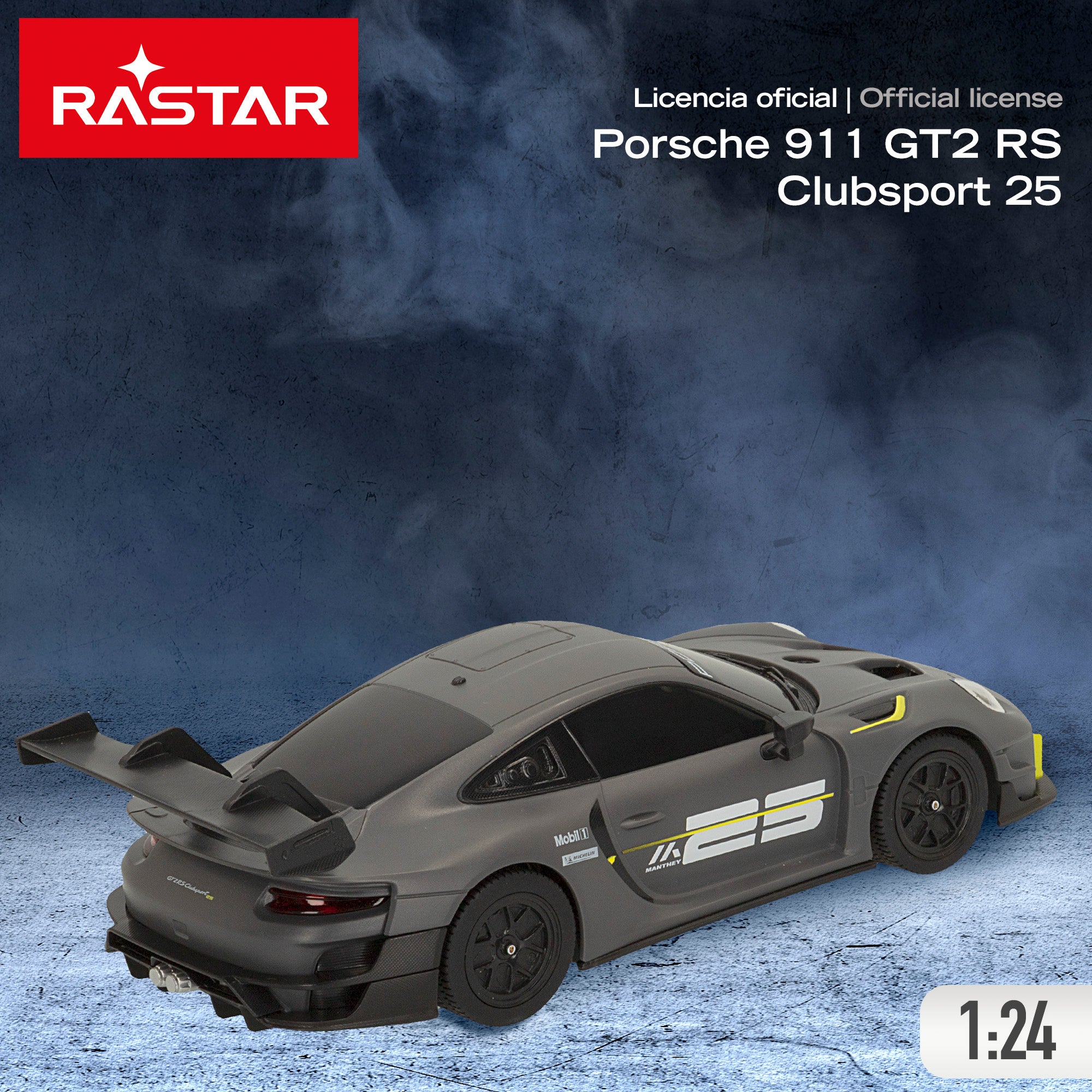 RASTAR Carro Telecomandado Porsche 911 GT2 RS Clubsport 25 1:24
