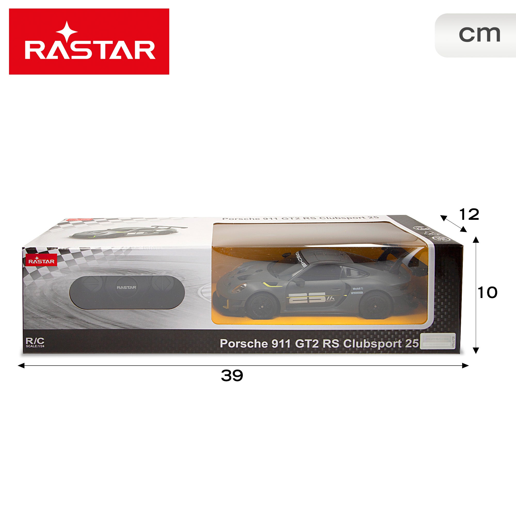 RASTAR Carro Telecomandado Porsche 911 GT2 RS Clubsport 25 1:24
