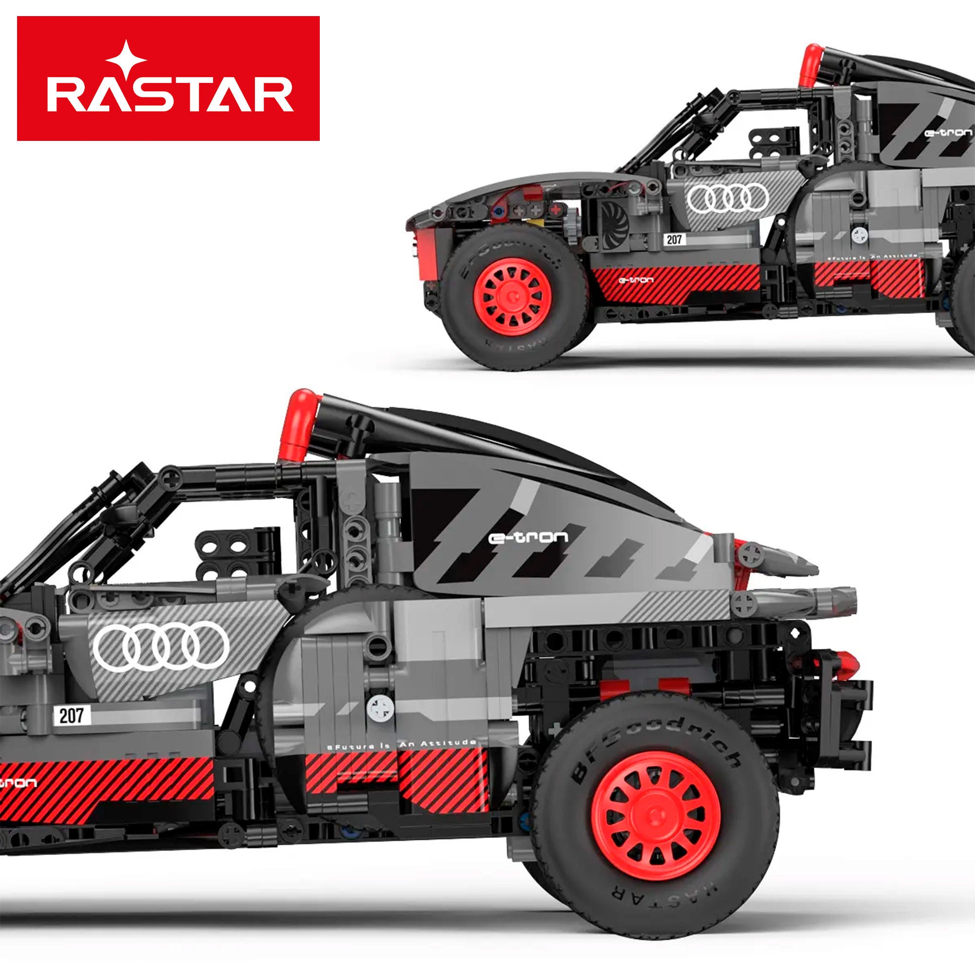RASTAR Maqueta coche para montar Dakar '24 Audi RS Q e-tron (Sainz) 1:14