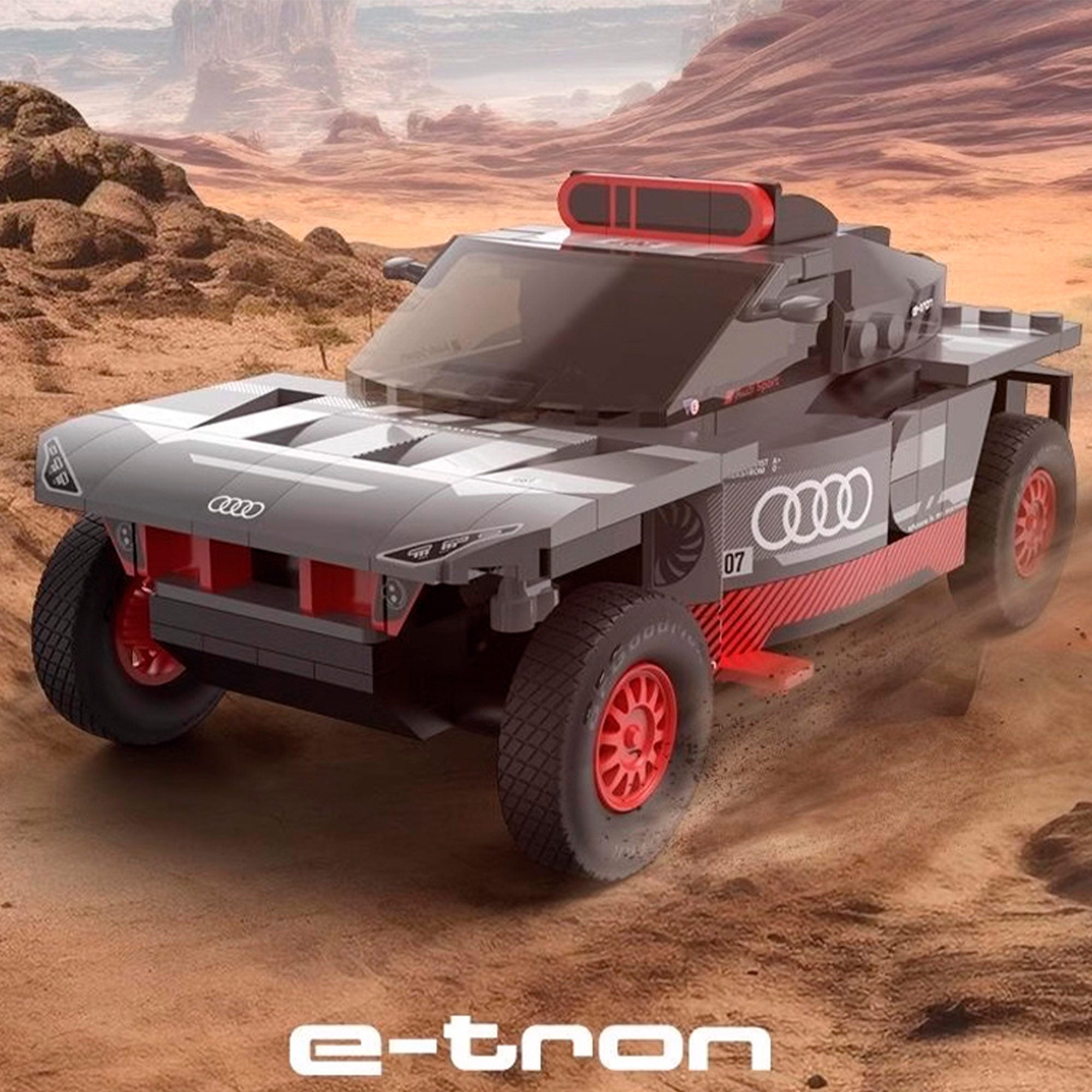 RASTAR Maqueta coche para montar Dakar '24 Audi RS Q e-tron (Sainz) 1:30