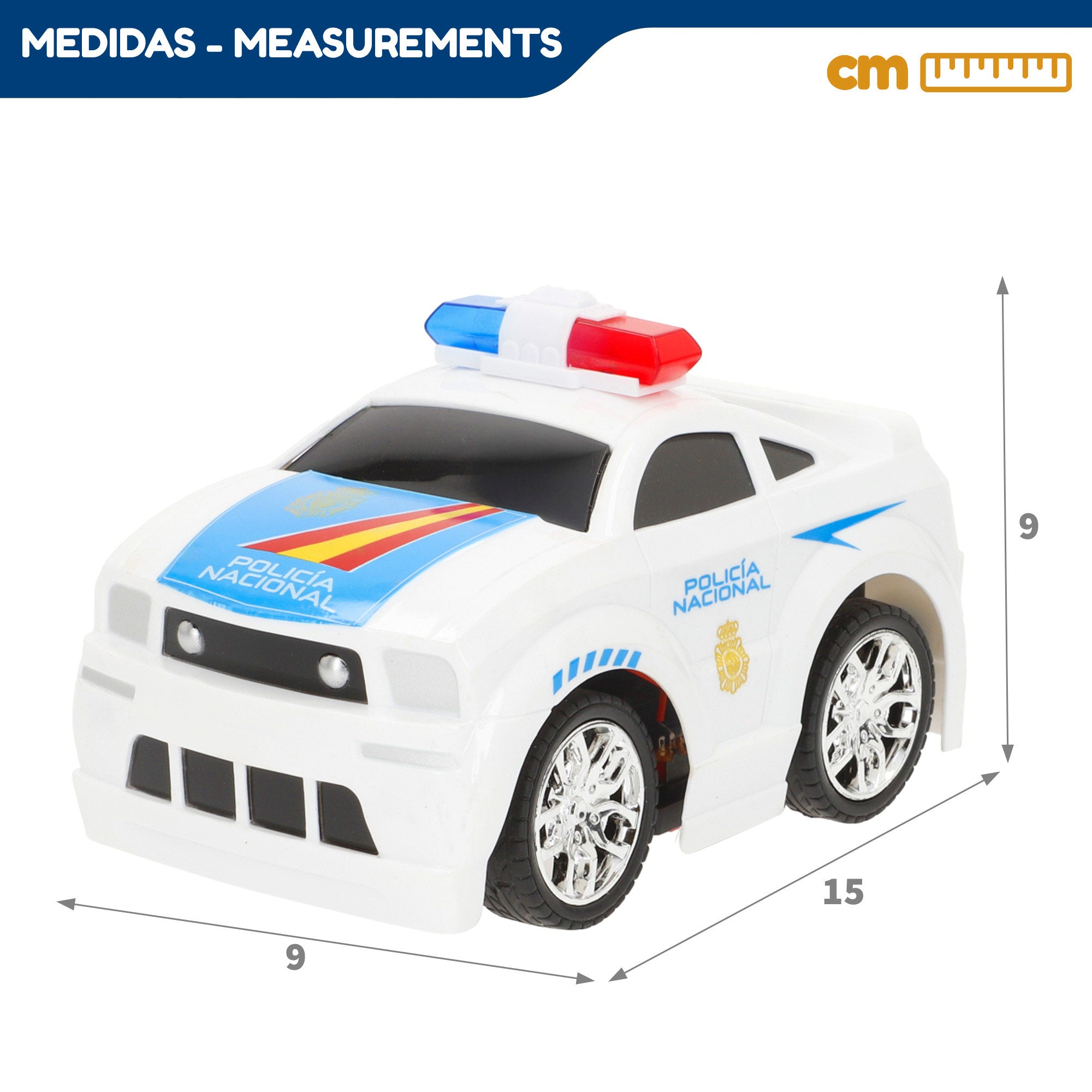 Coche teledirigido policía nacional 1:24 Speed & Go