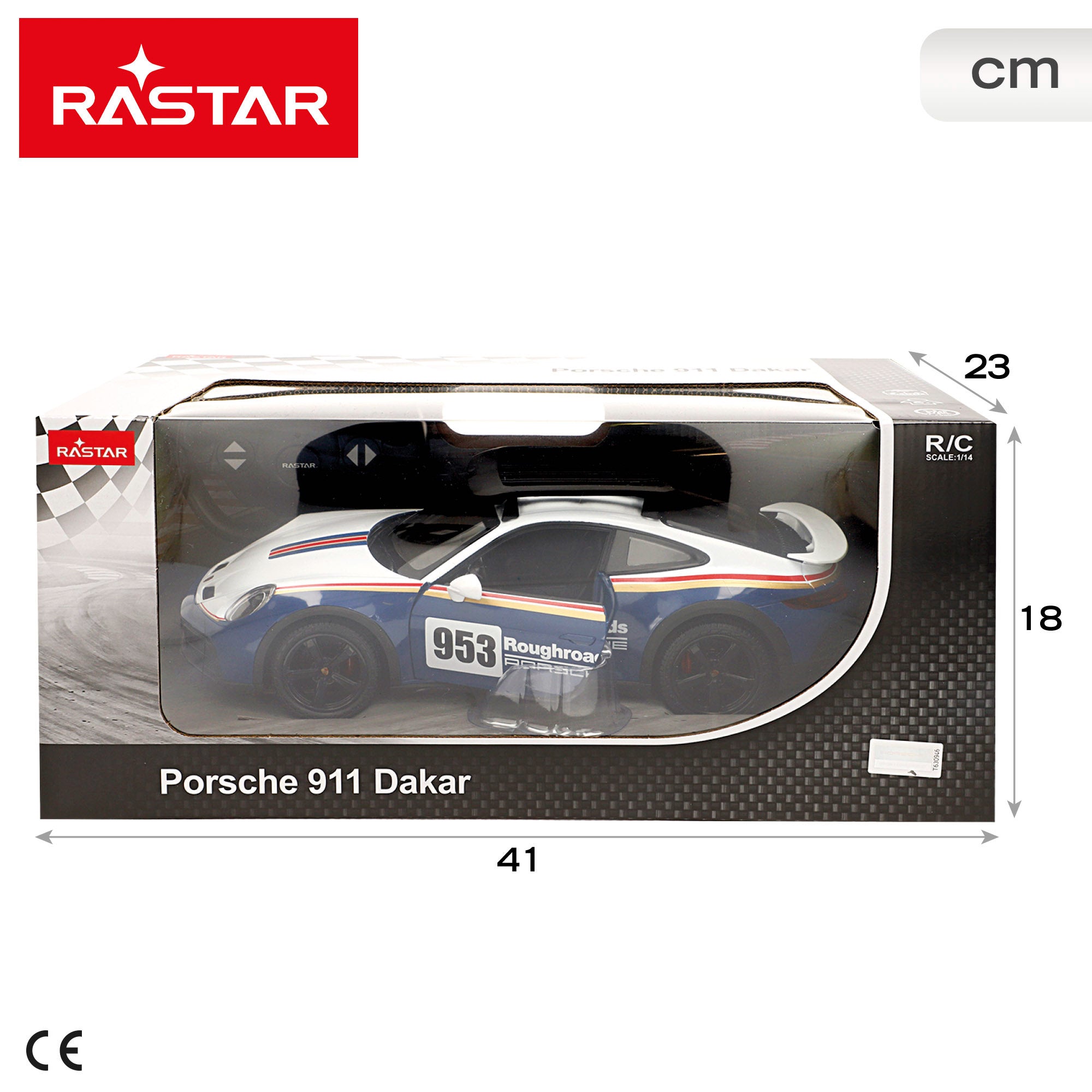 RASTAR RC Carro Porsche 911 Dakar 1:14