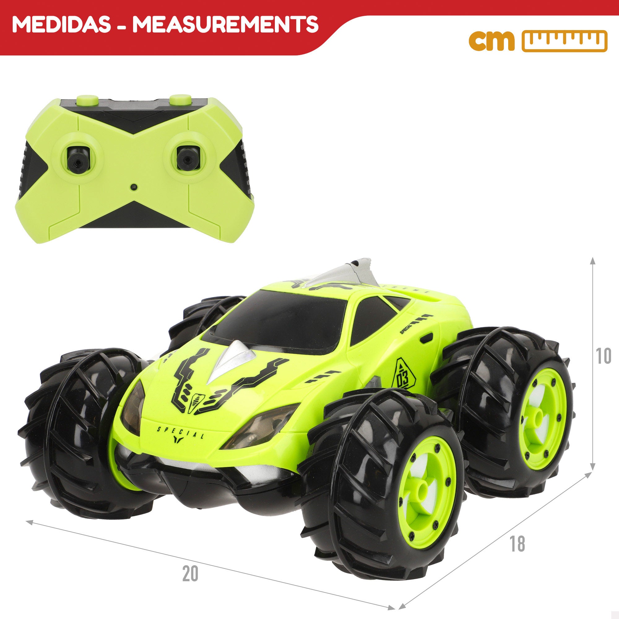 Coche teledirigido nitro anfibio Speed & Go
