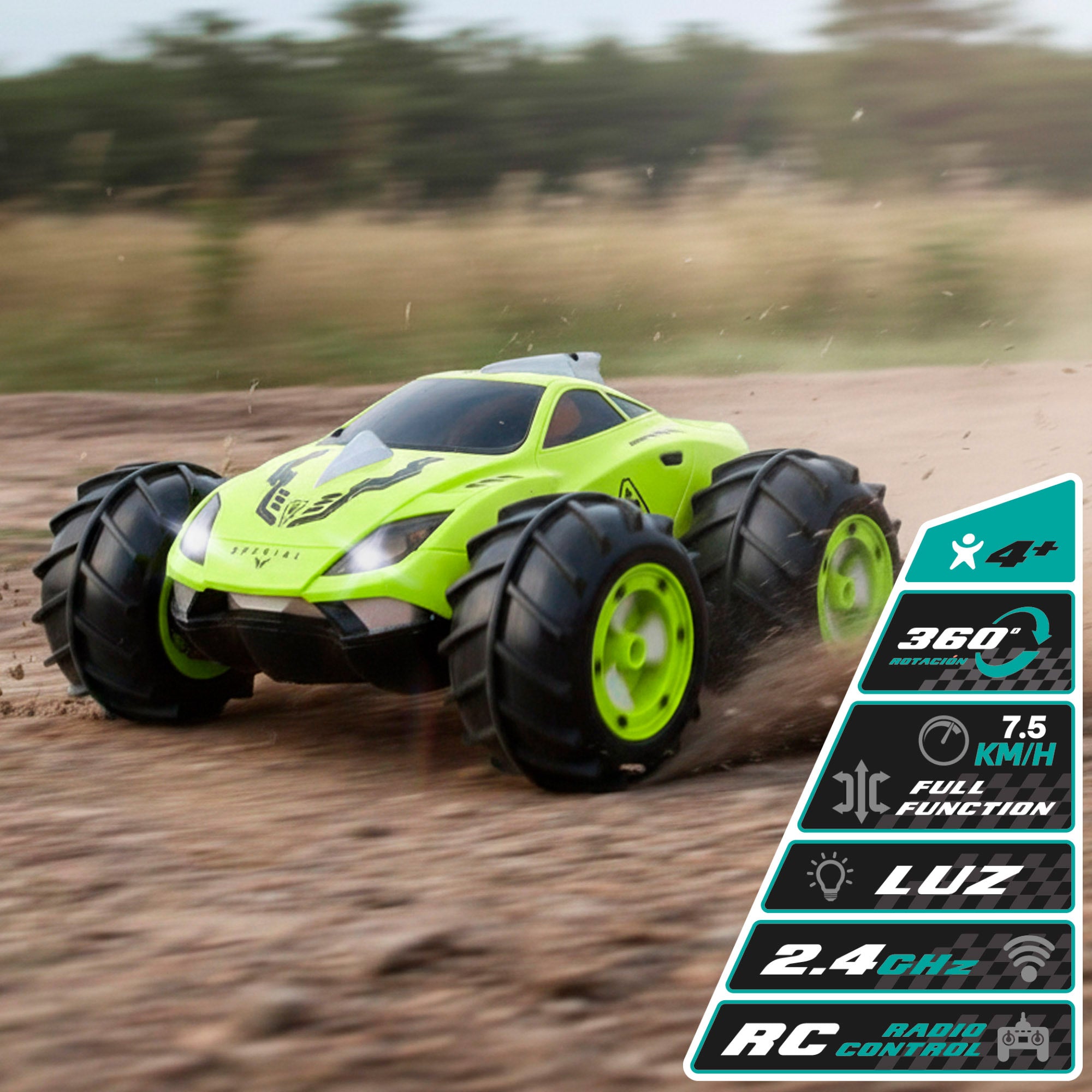 Coche teledirigido nitro anfibio Speed & Go