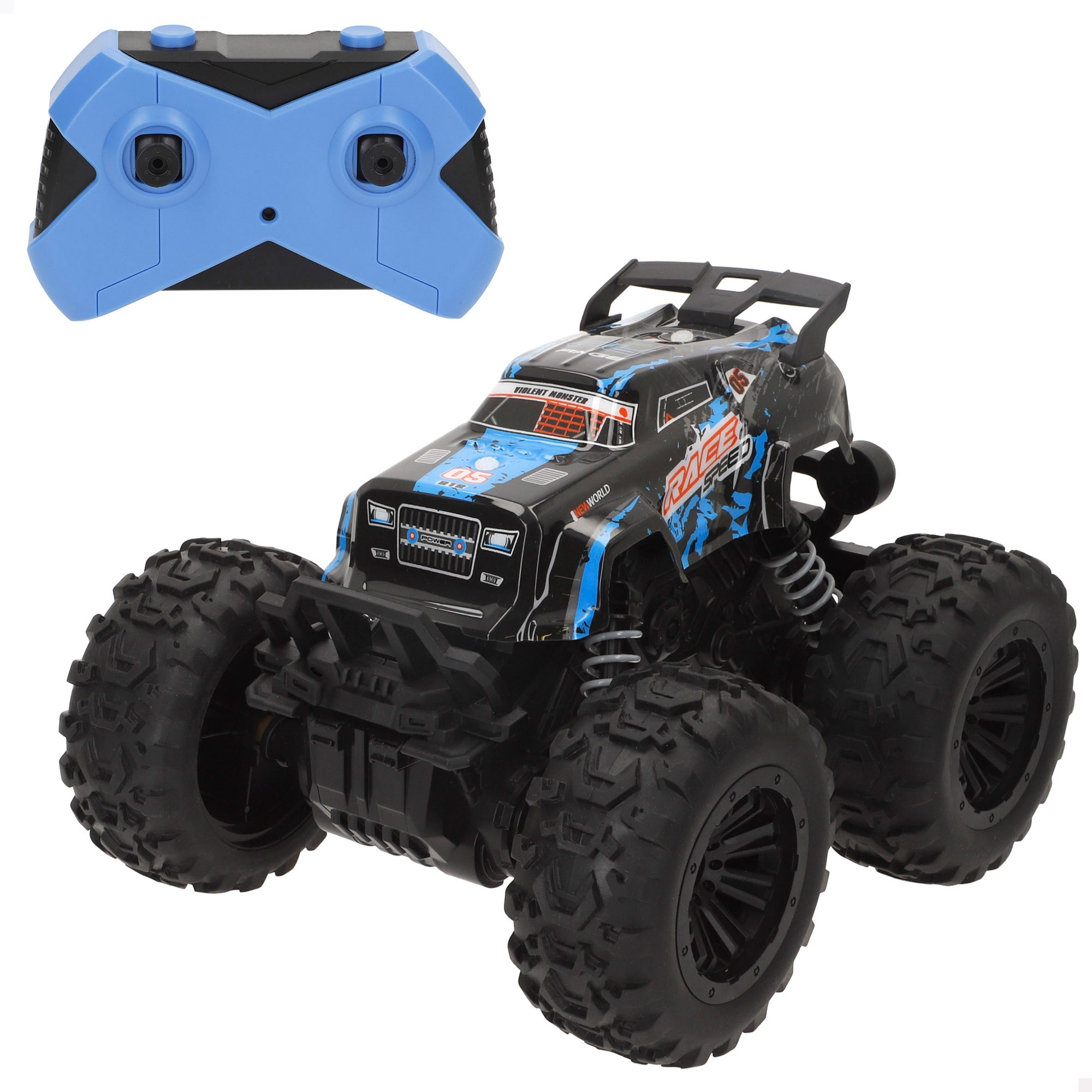 Coche todoterreno teledirigido ruedas grandes alta adherencia 1:16 Speed & Go