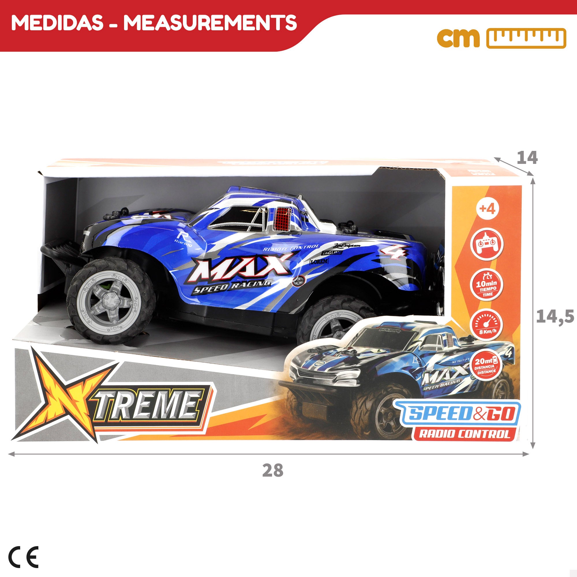 Coche radiocontrol 1:18 Speed&Go