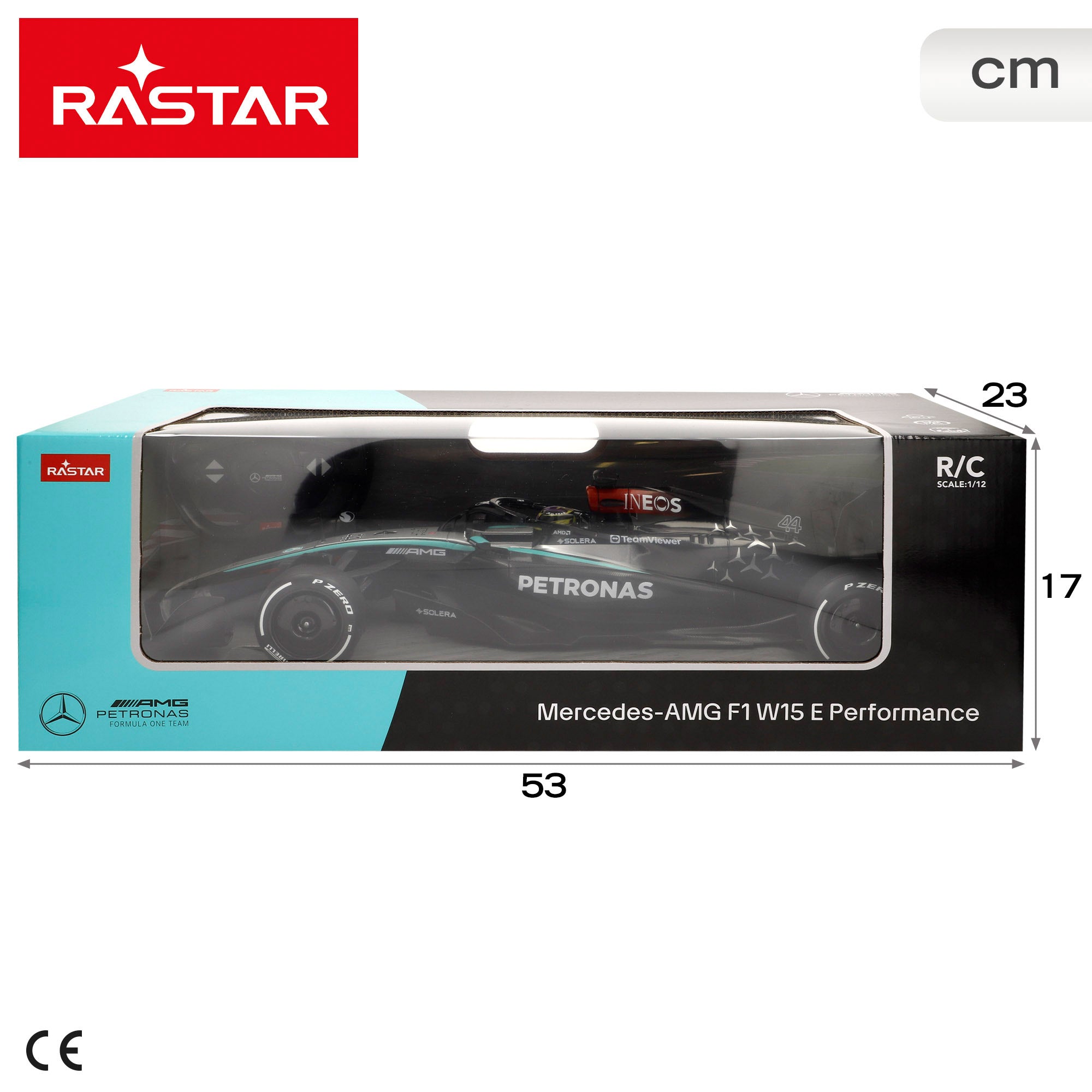 RASTAR Carro Telecomandado Mercedes AMG W15 E Performance 2024 1:12