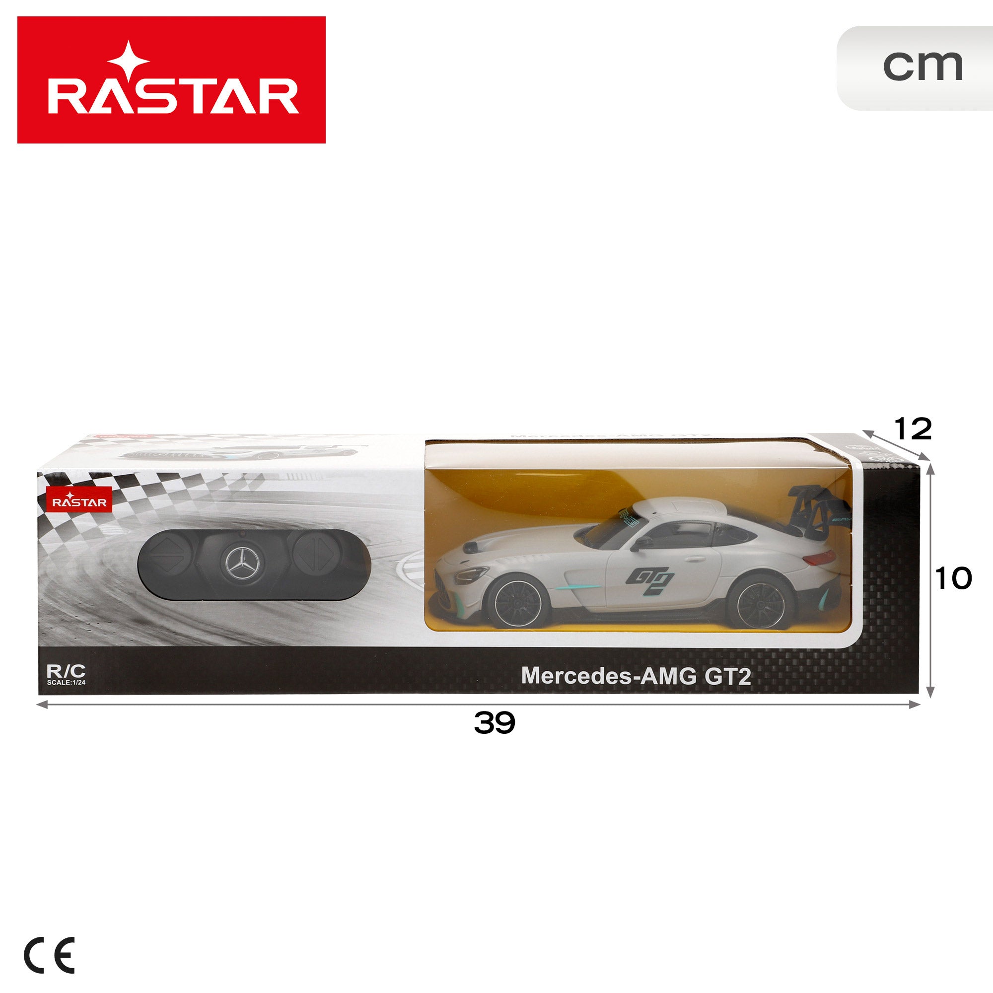 RASTAR Coche teledirigido Mercedes AMG GT2 1:24