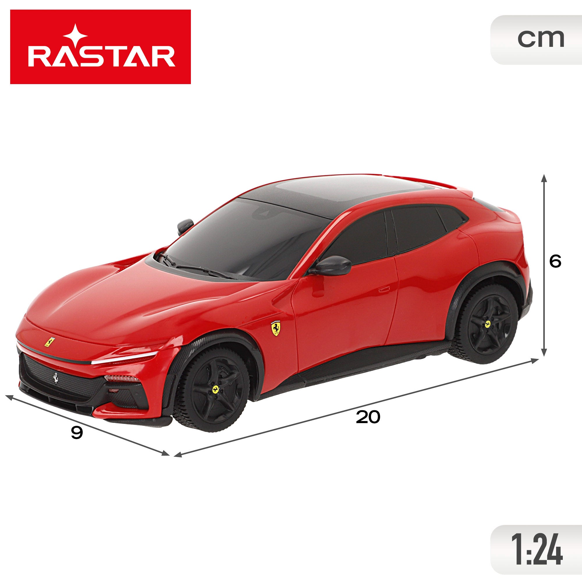 Carro telecomandado RASTAR Ferrari Purosangue 1:24