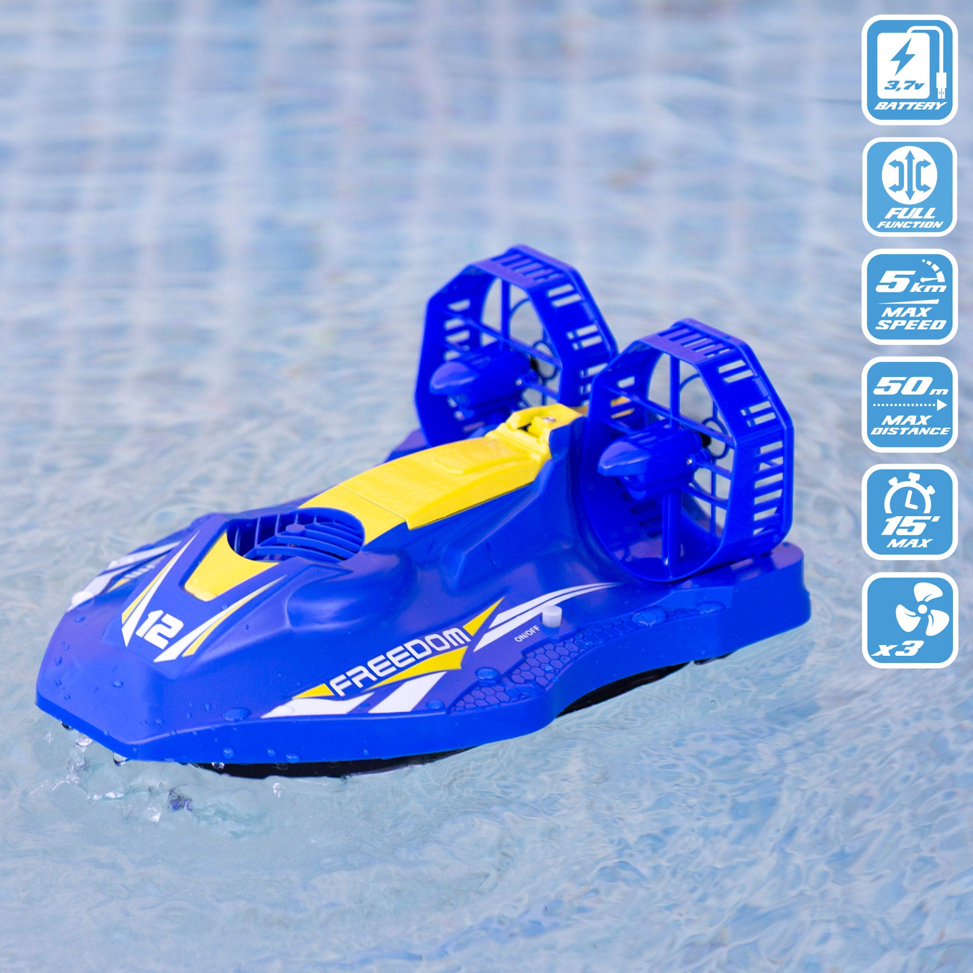 Lancha radiocontrol aerodeslizador Speed & Go
