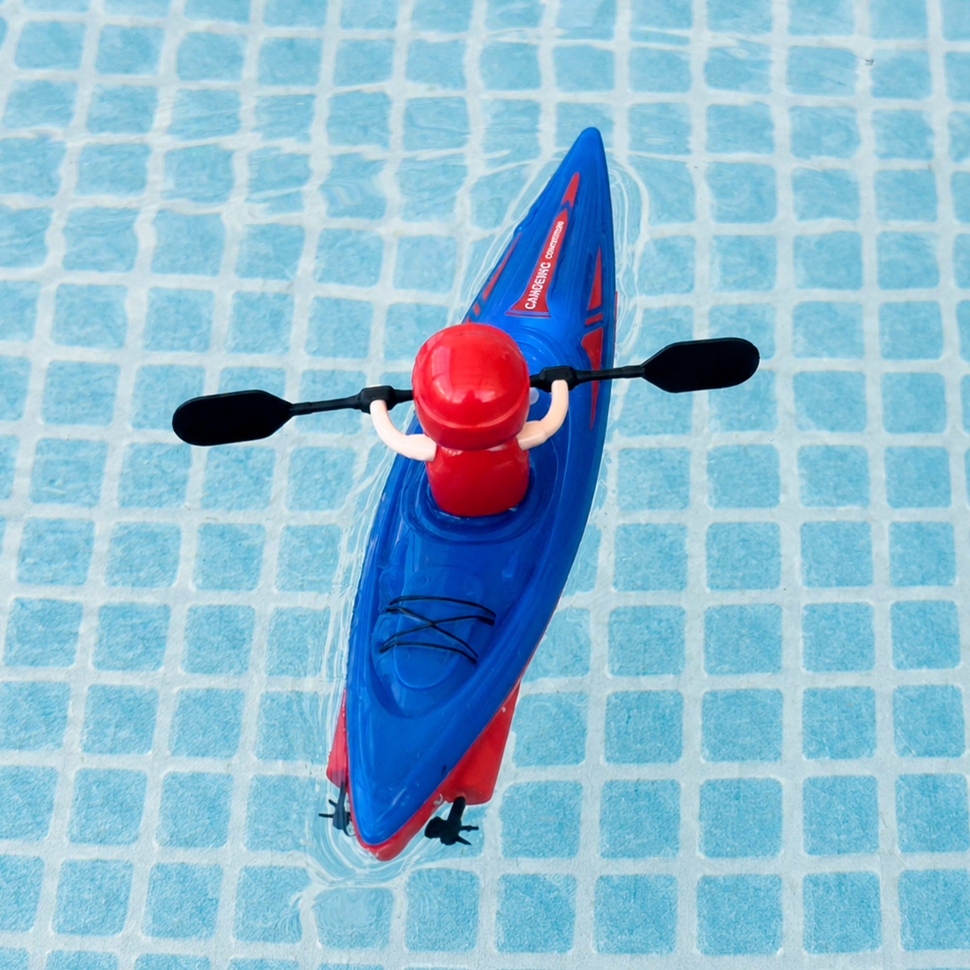 Kayak radiocontrol con figura River Kayak