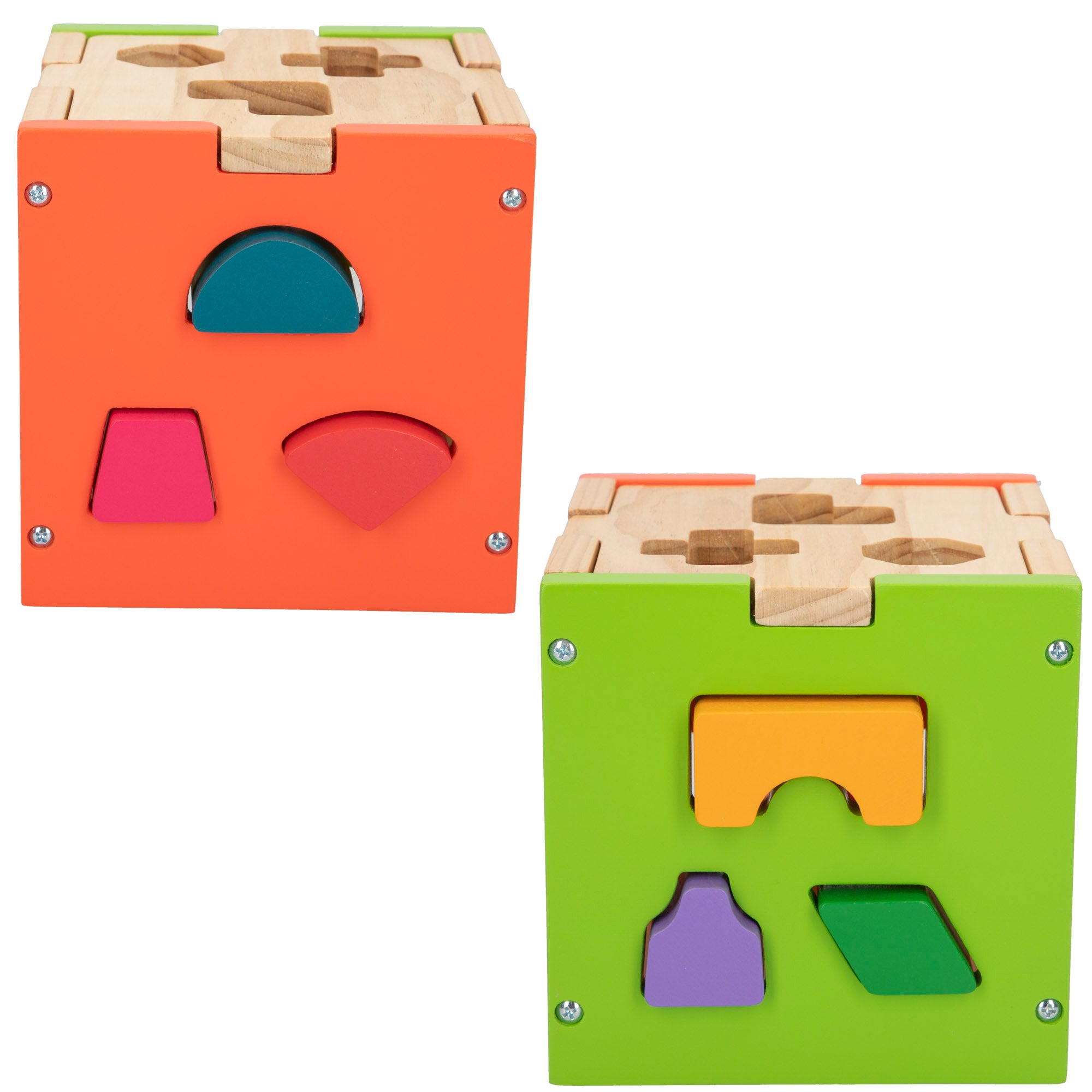 WOOMAX Cubo actividades encajar piezas madera