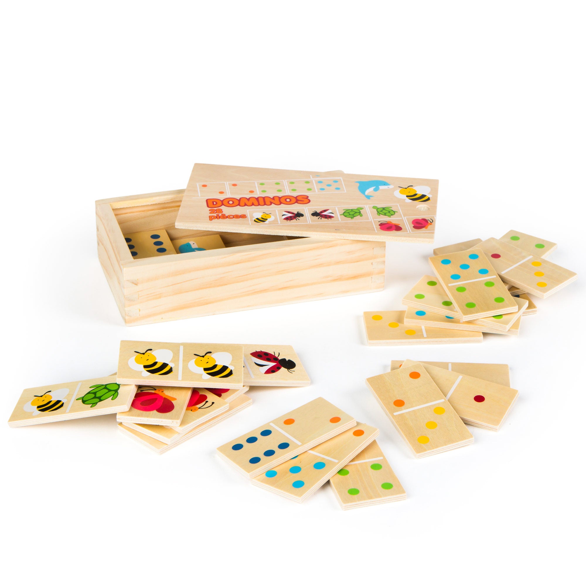 WOOMAX Dominó infantil de madera