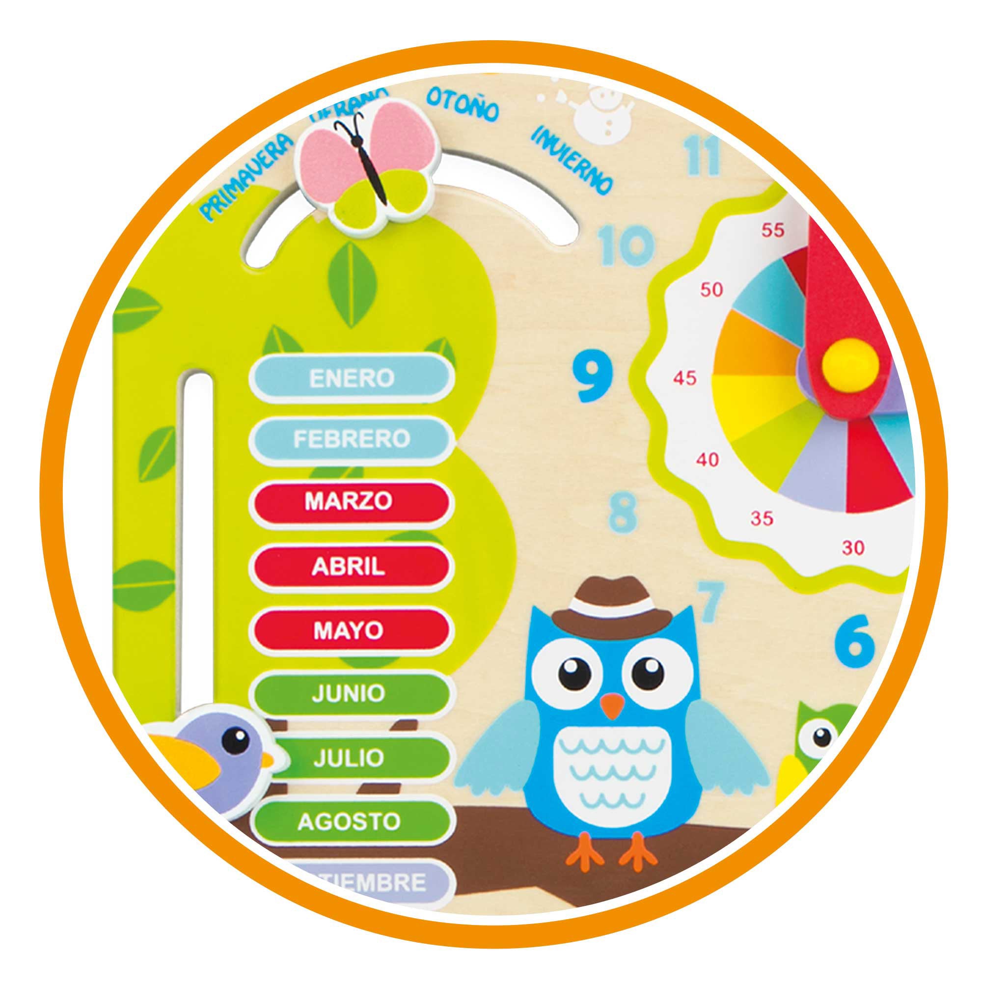 WOOMAX Juego educativo de madera Búhos