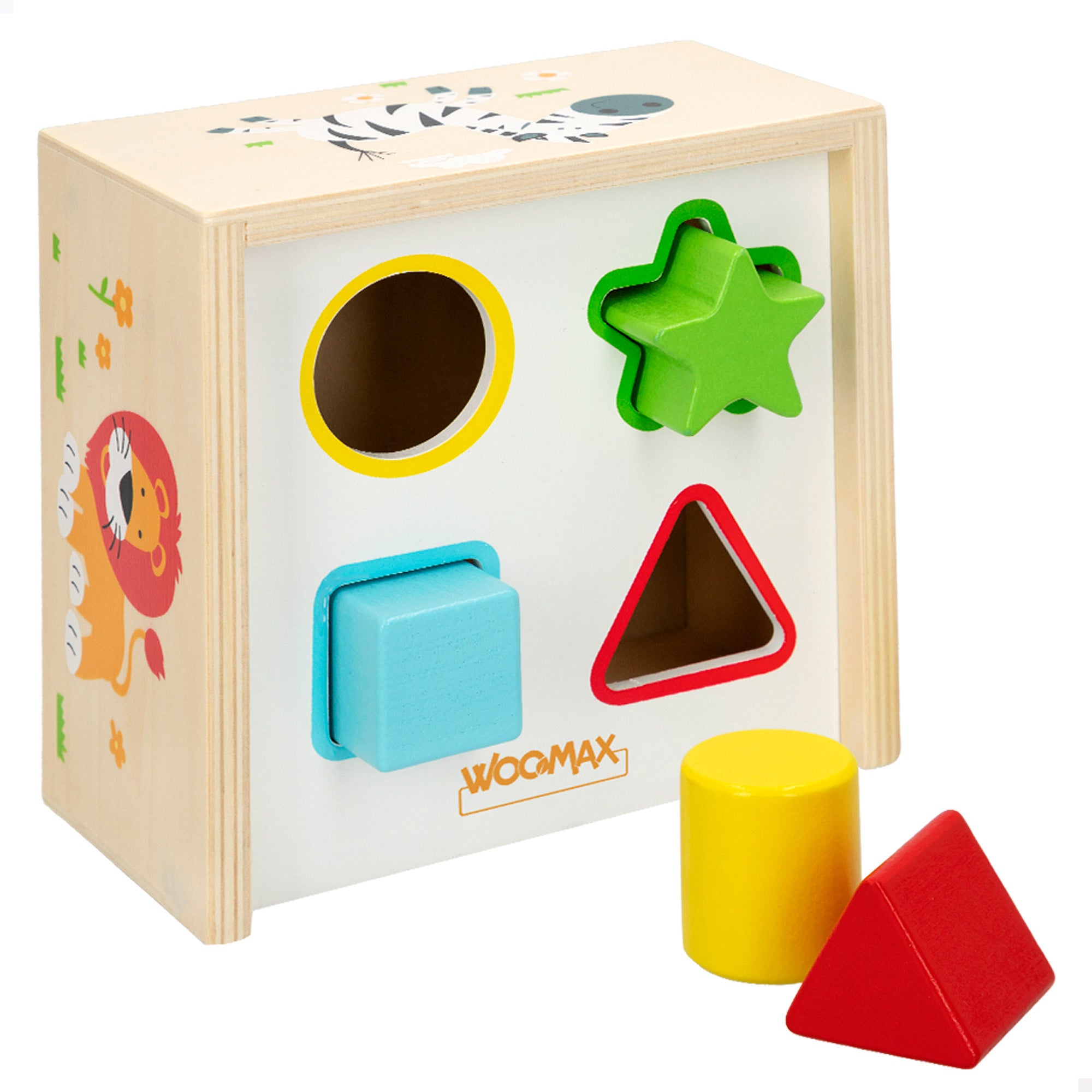 WOOMAX Cubo actividades con formas encajables