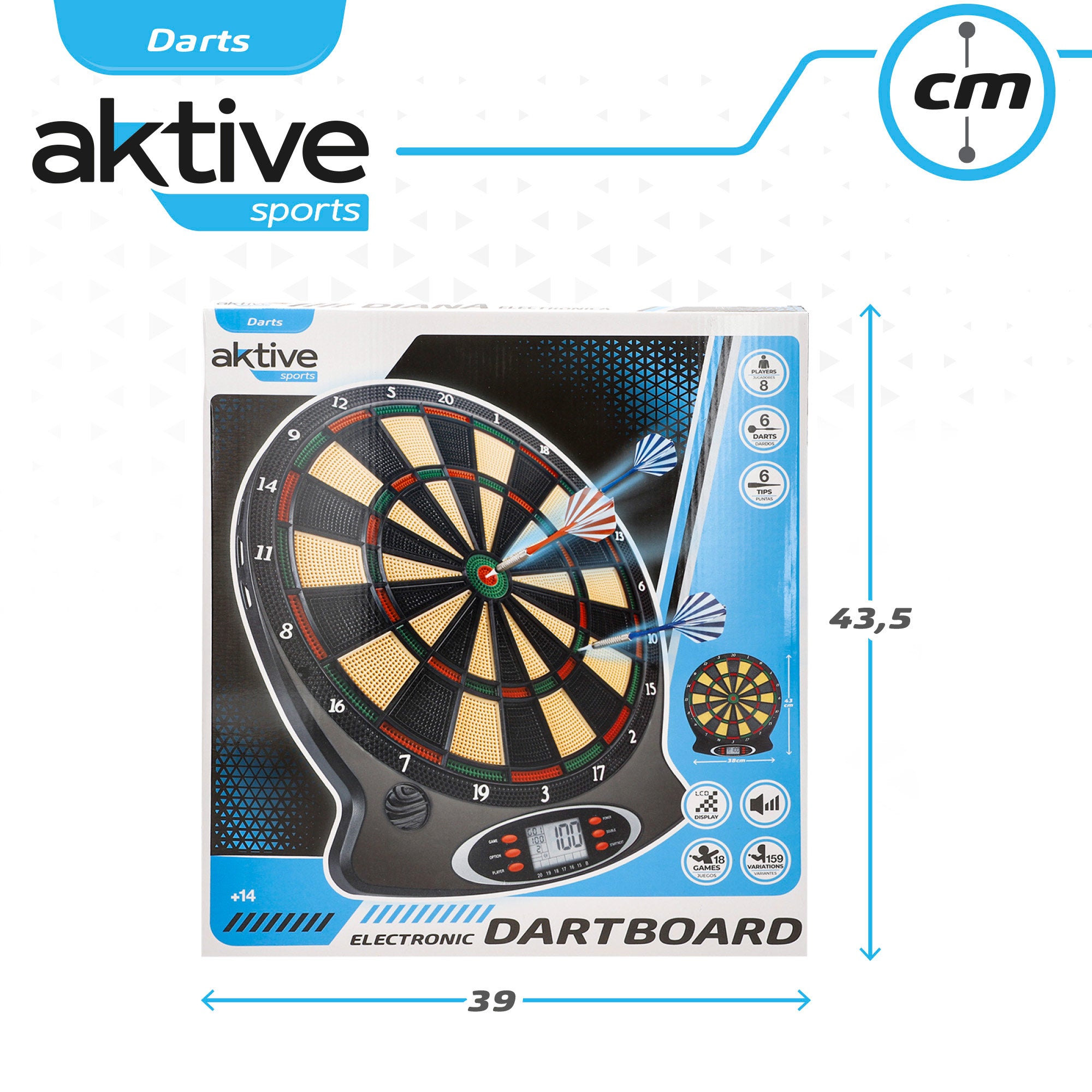 Diana electrónica multijuegos Aktive Sports