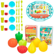 Cesta de la compra con comida y accesorios My Home Colors