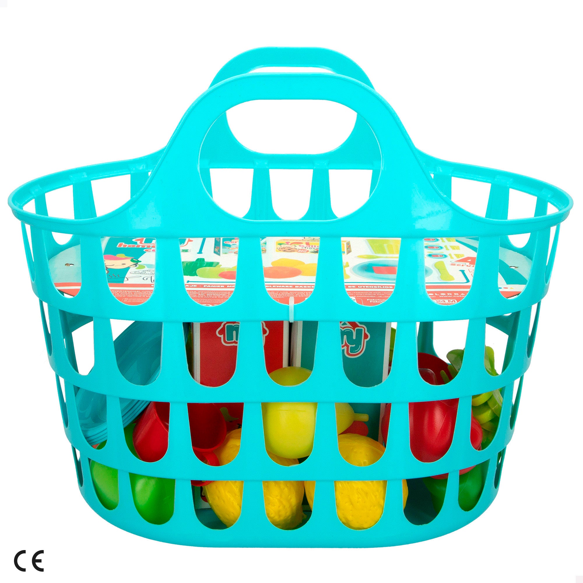 Cesta de la compra con comida y accesorios My Home Colors