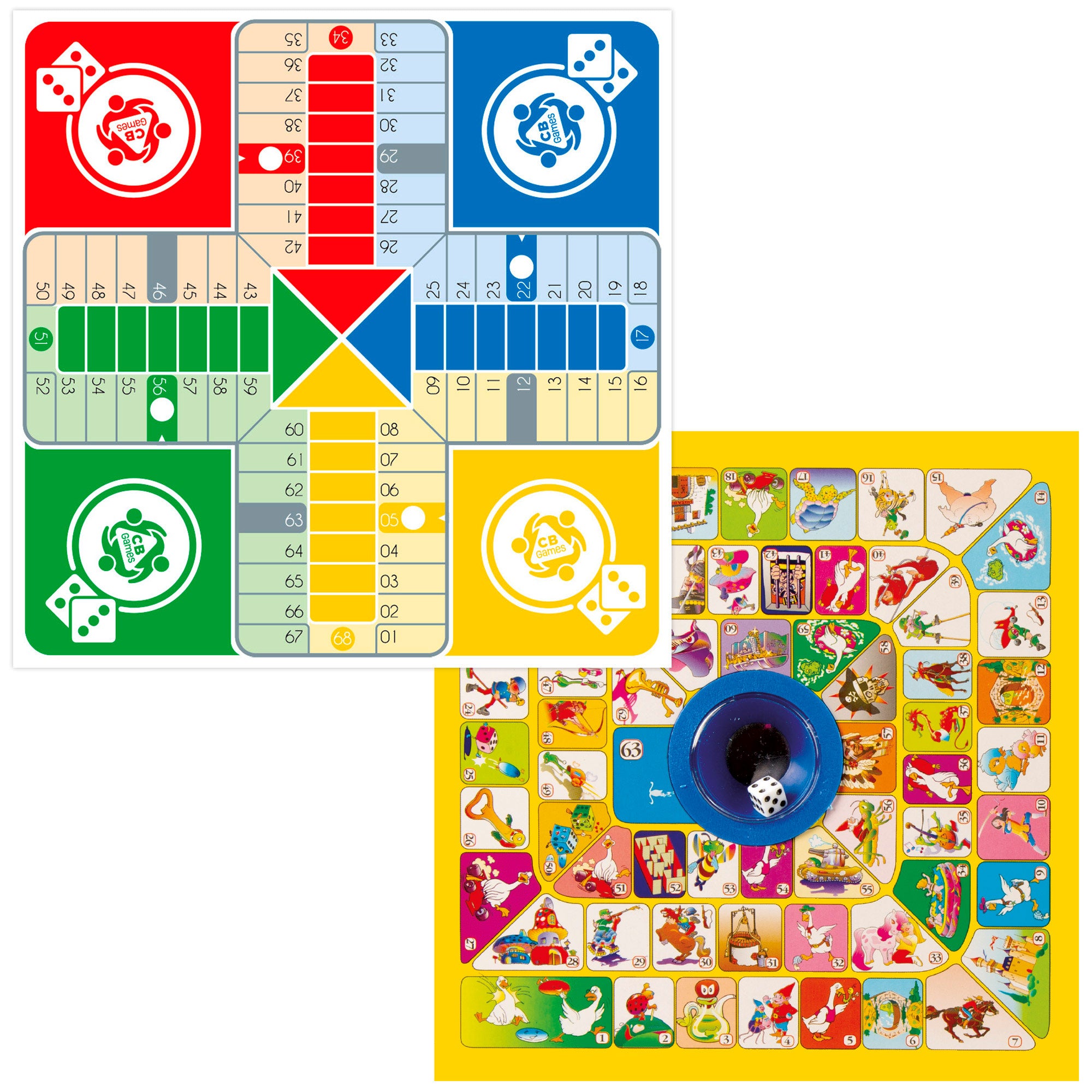 Juegos de mesa 2 en 1 oca y parchís CB Games