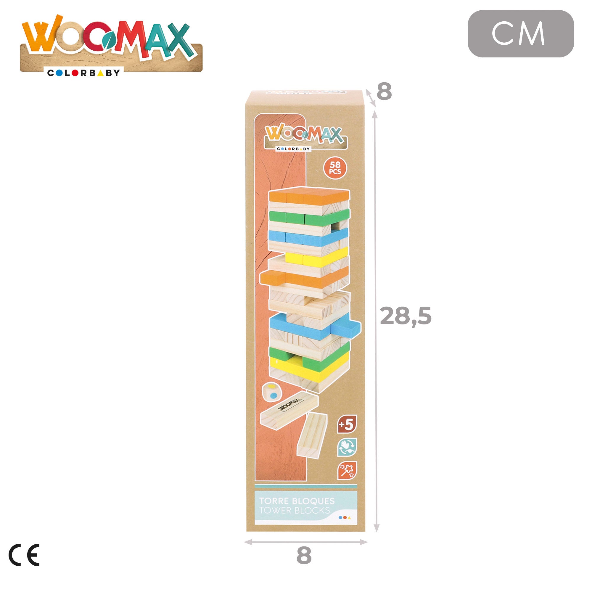 WOOMAX Torre bloques de madera