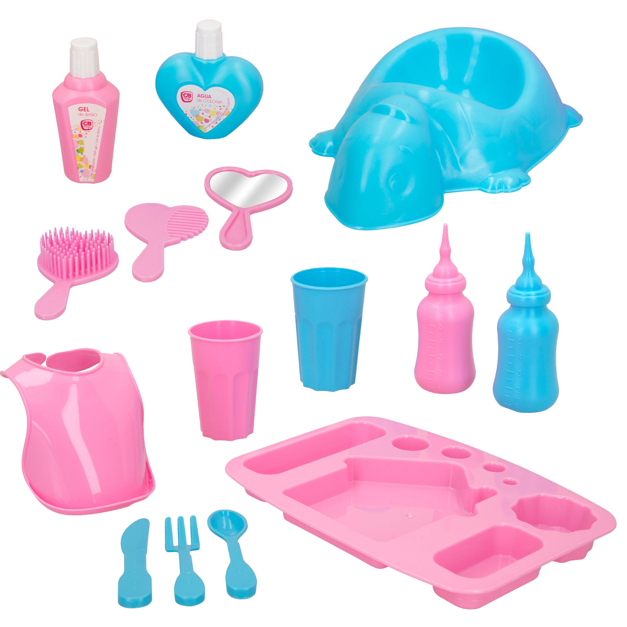 Set accesorios cuidado bebé muñeco Colorbaby's
