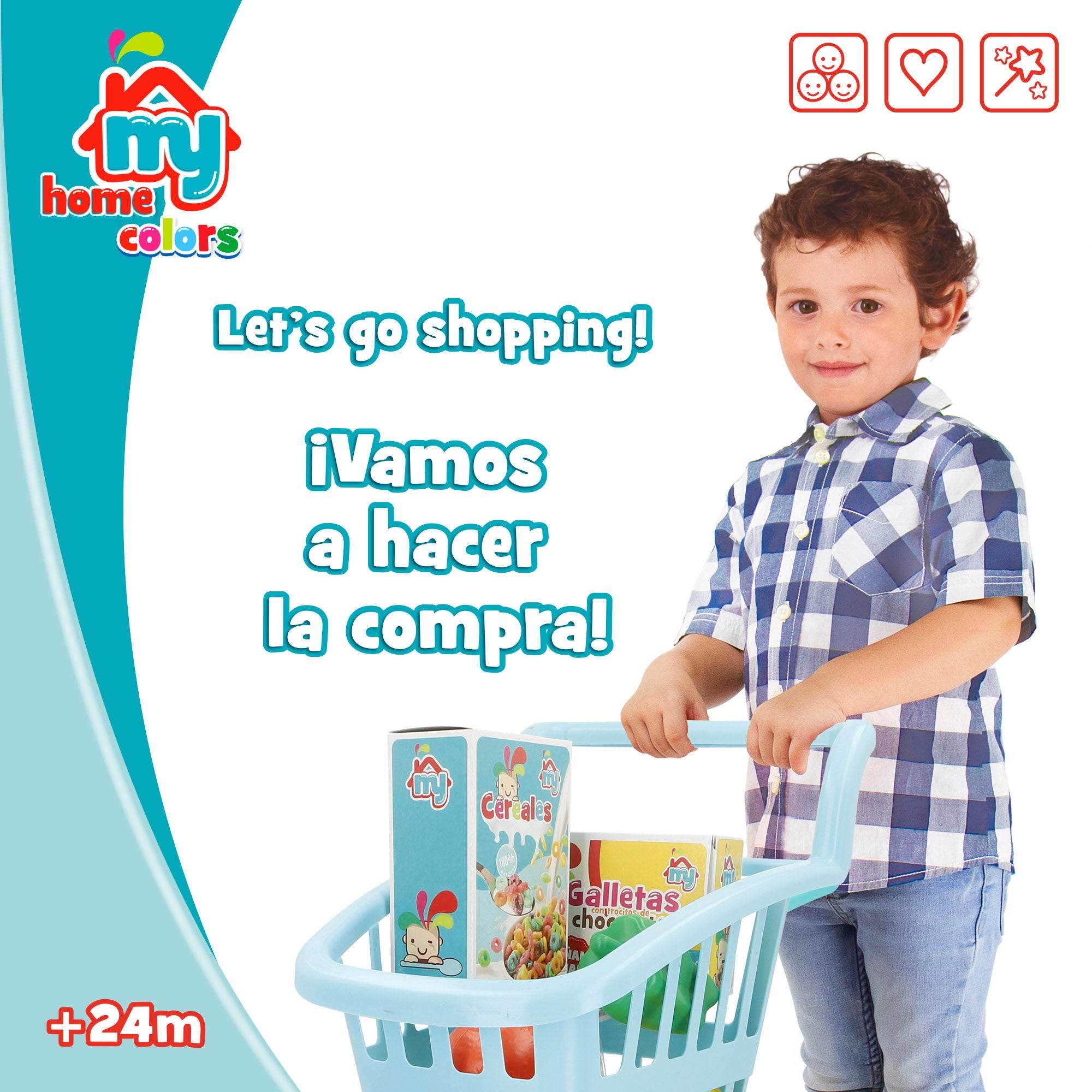 Carrito de supermercado My Home Colors