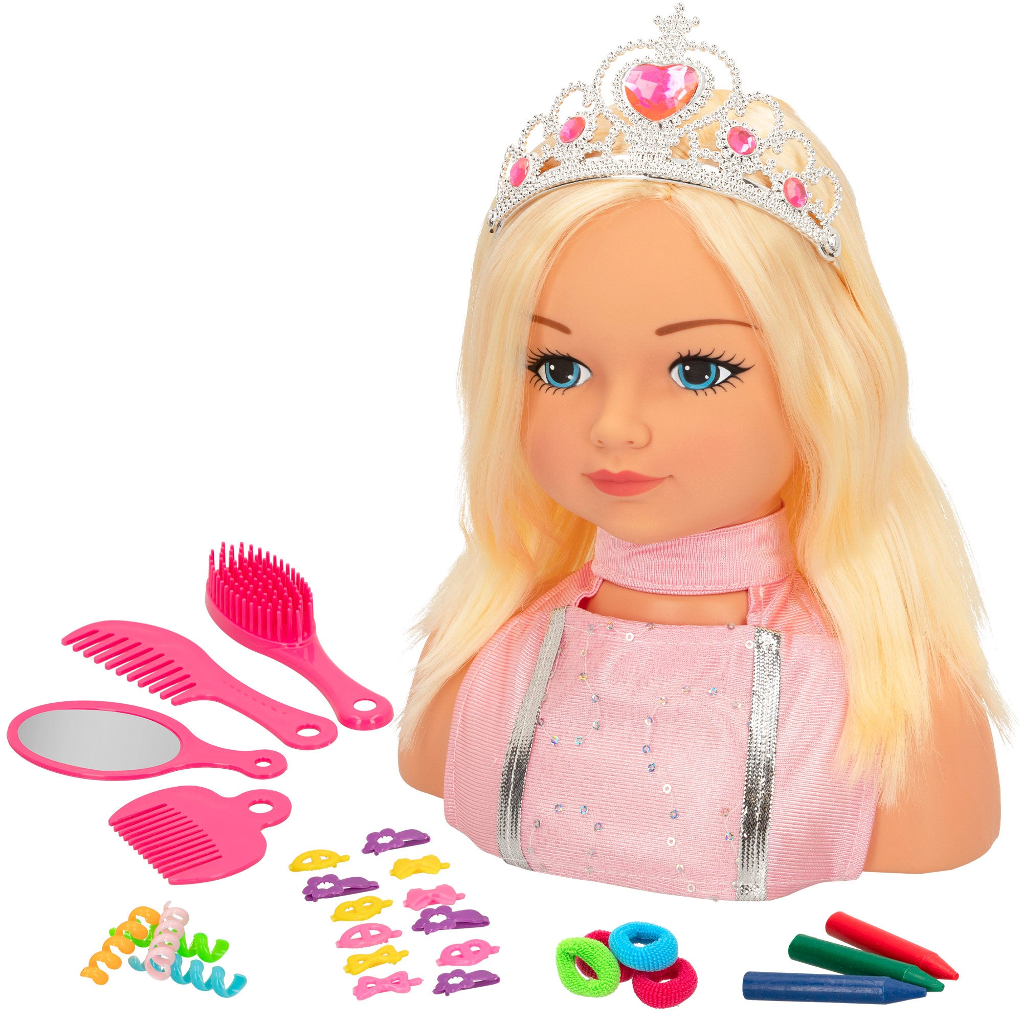 Busto muñeca con accesorios María Princess