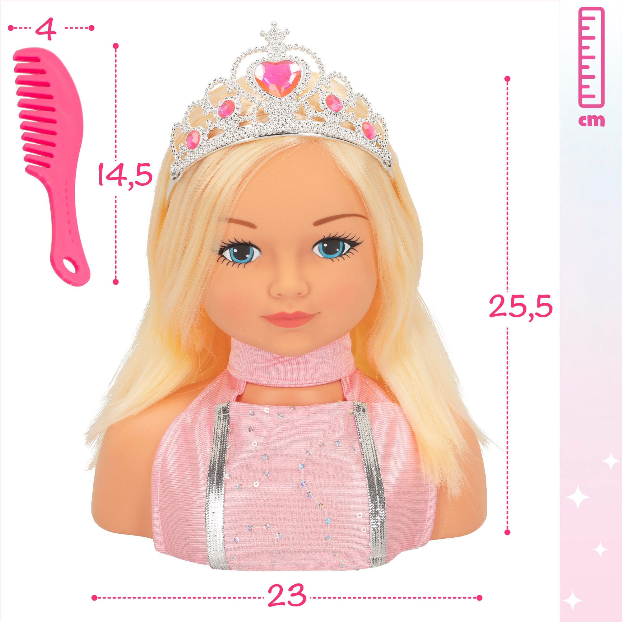 Busto muñeca con accesorios María Princess