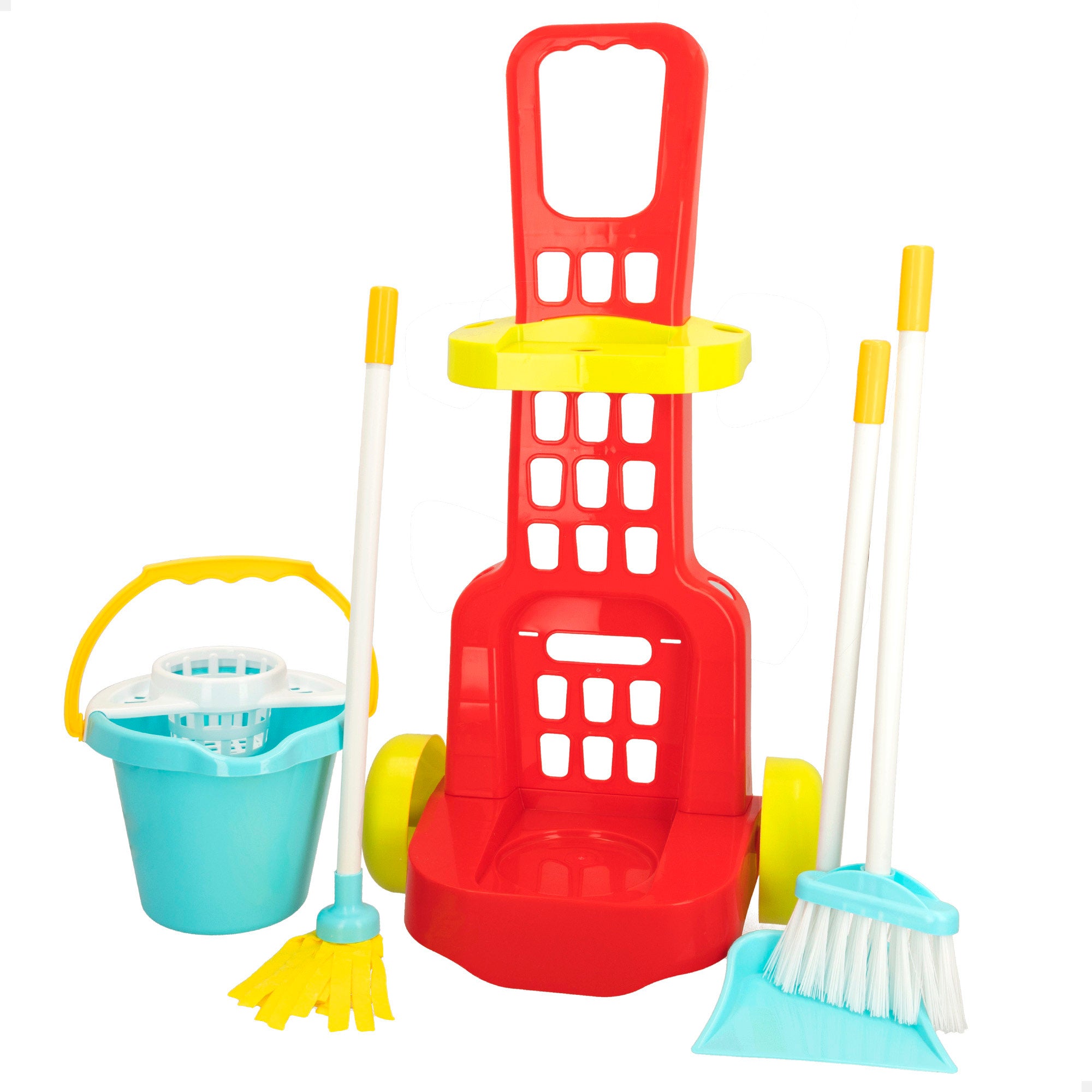 Carrito limpieza juguete con utensilios 5 pzas My Home Colors