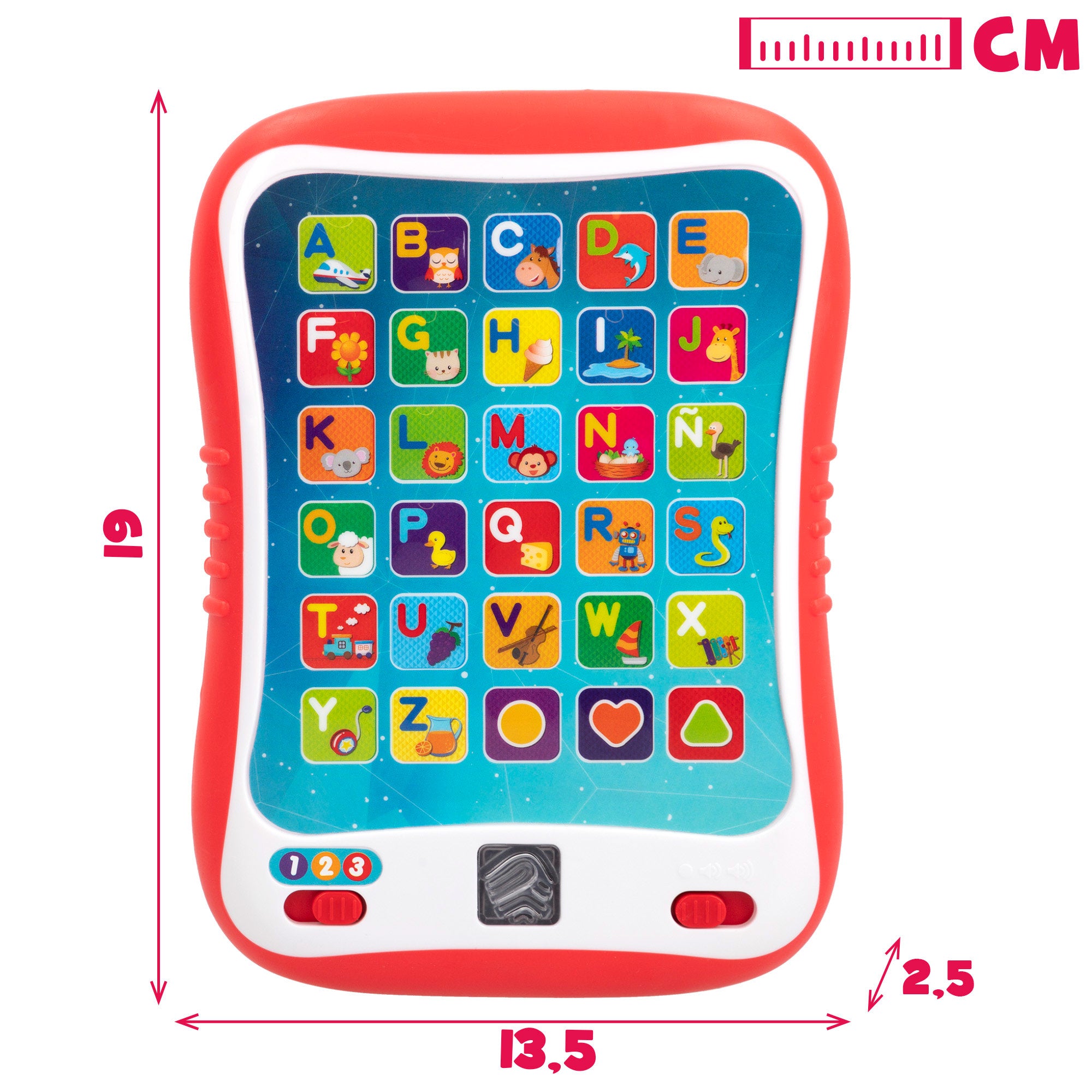 Tablet educativo Winfun com luz e sons em espanhol