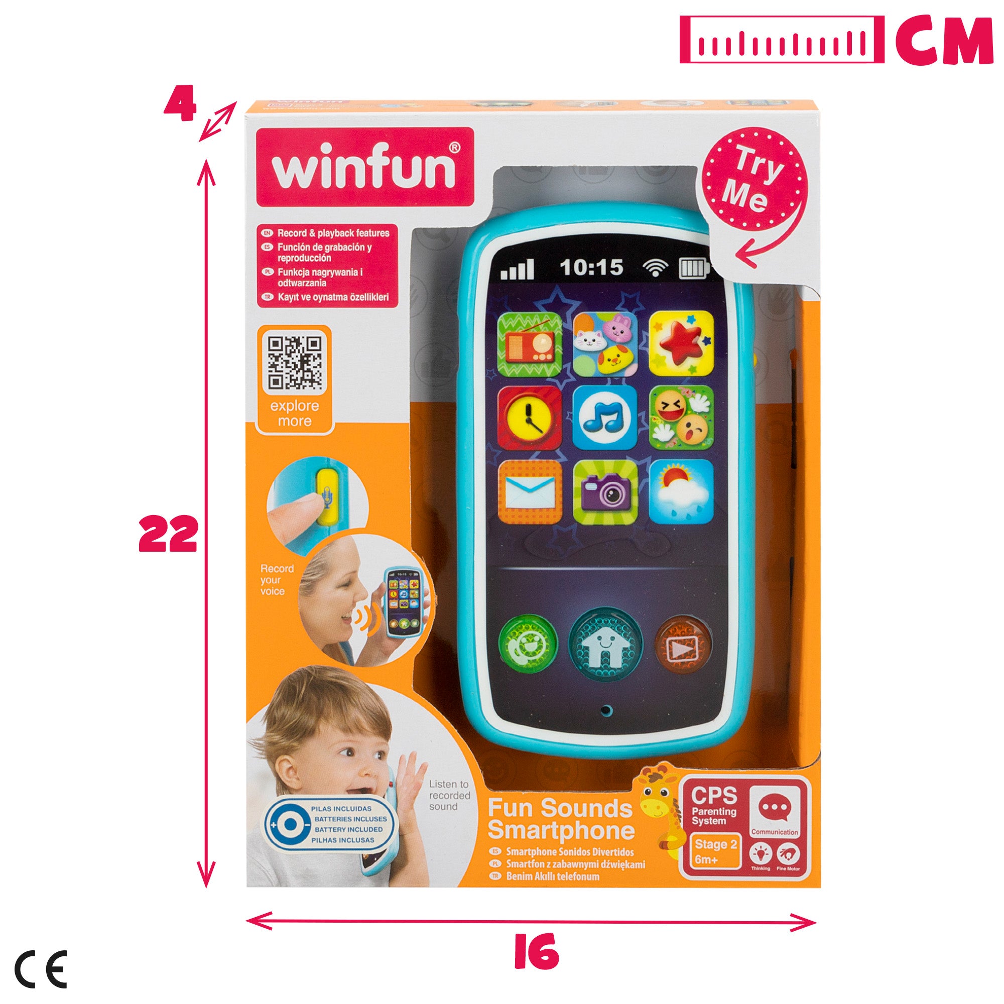 Winfun Teléfono móvil musical para bebés