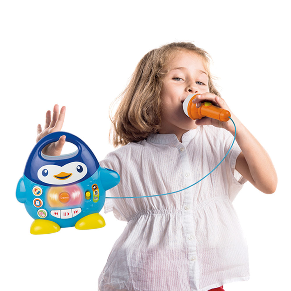 Karaoke pingüino con luces y sonidos Winfun