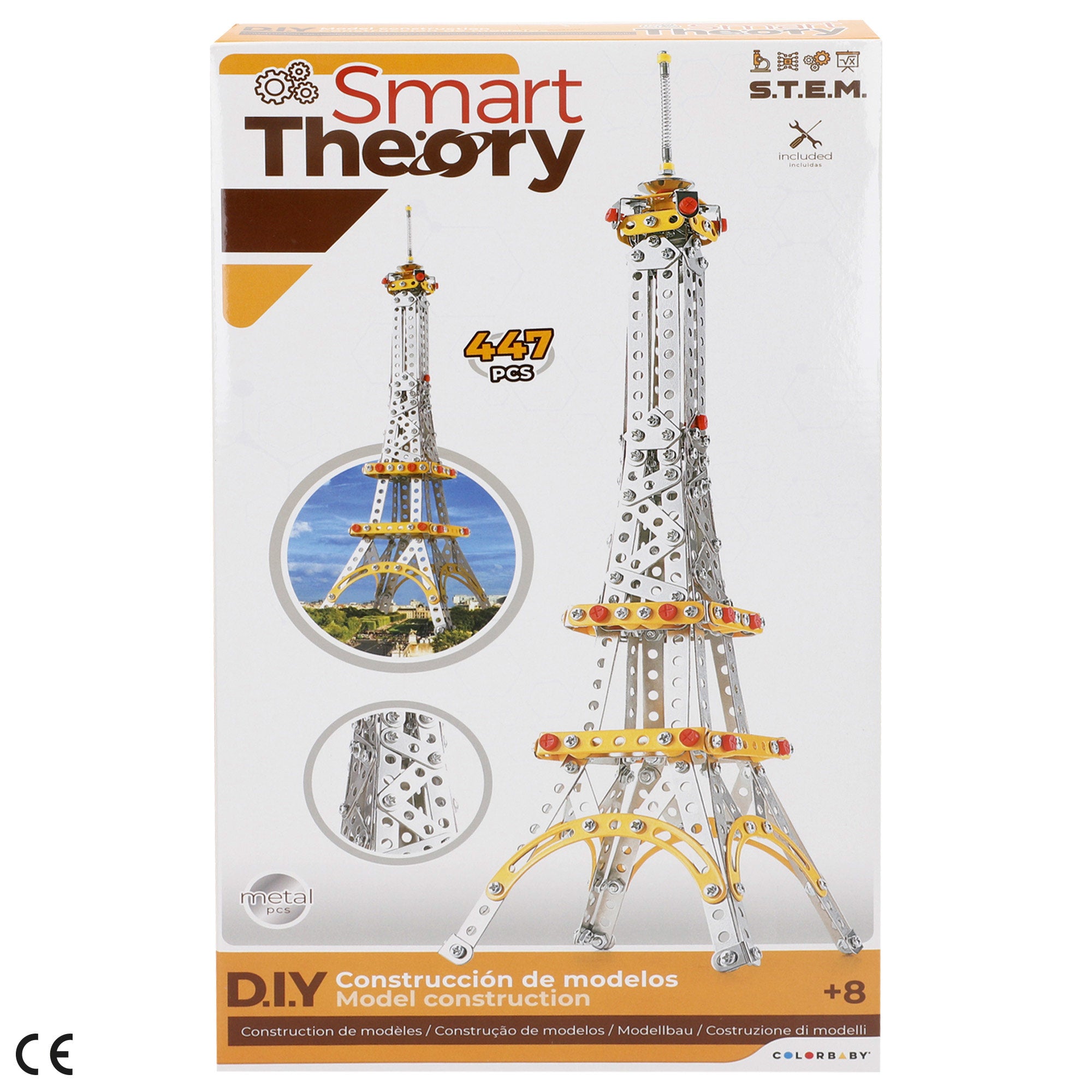 Juego de construcción metal Torre Eiffel 447 piezas Smart Theory