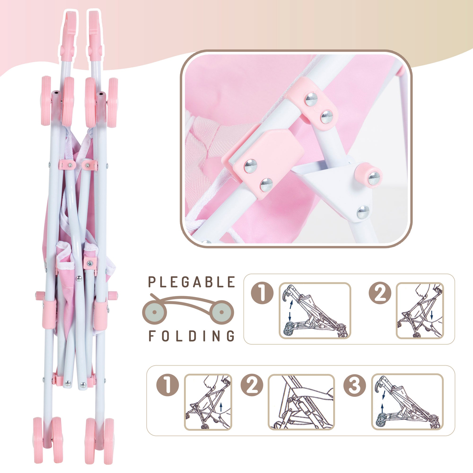 Sillita de muñecas plegable Lovely Friends