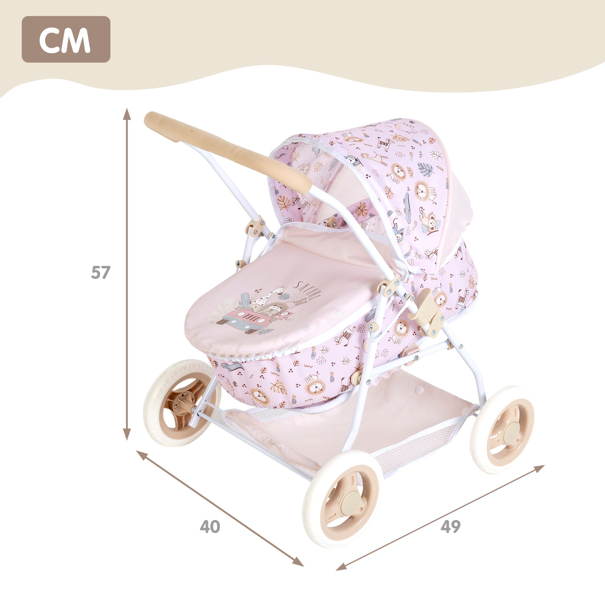 Carrito de paseo muñecas 2 en 1 COLORBABY