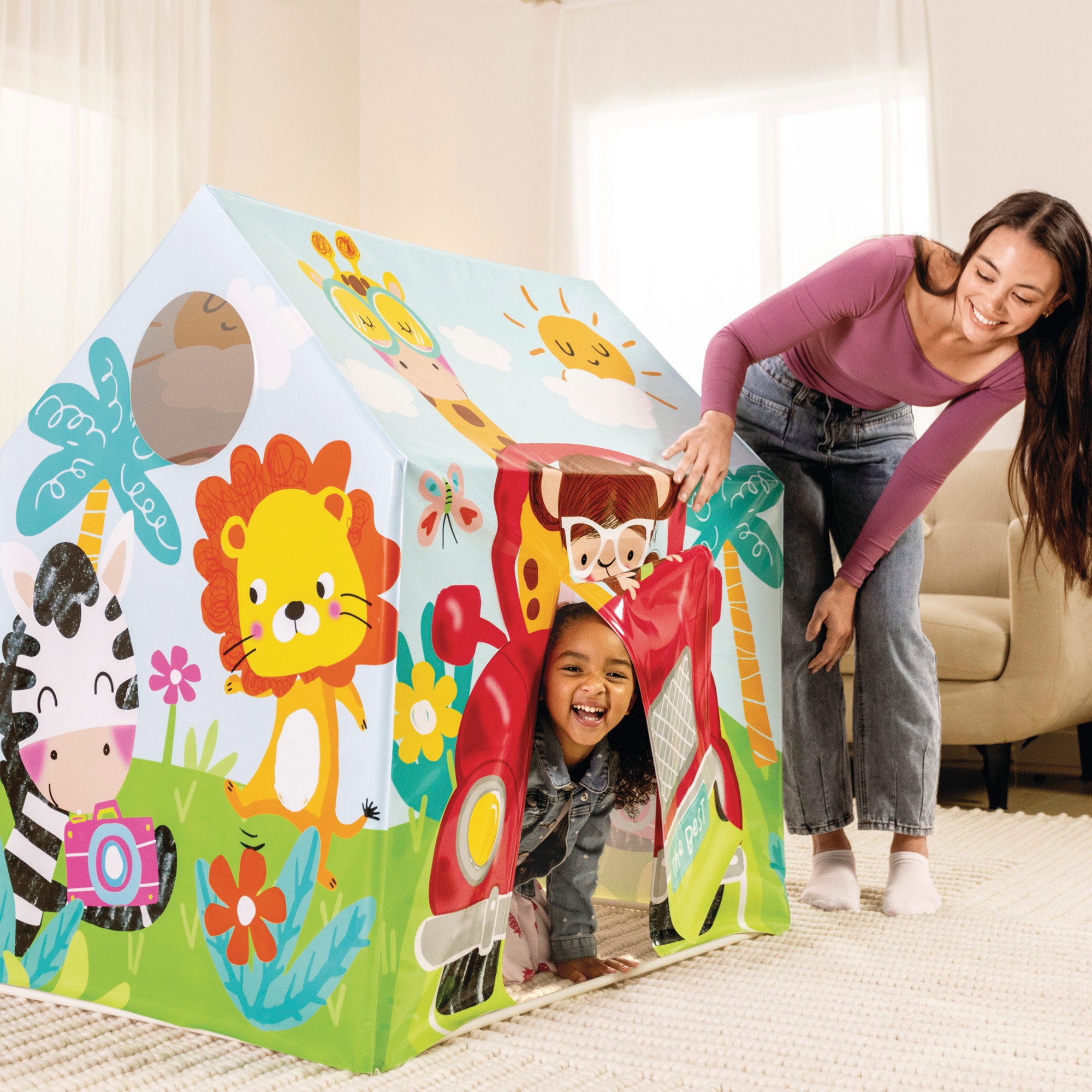 Casita de juegos INTEX Animales de la jungla