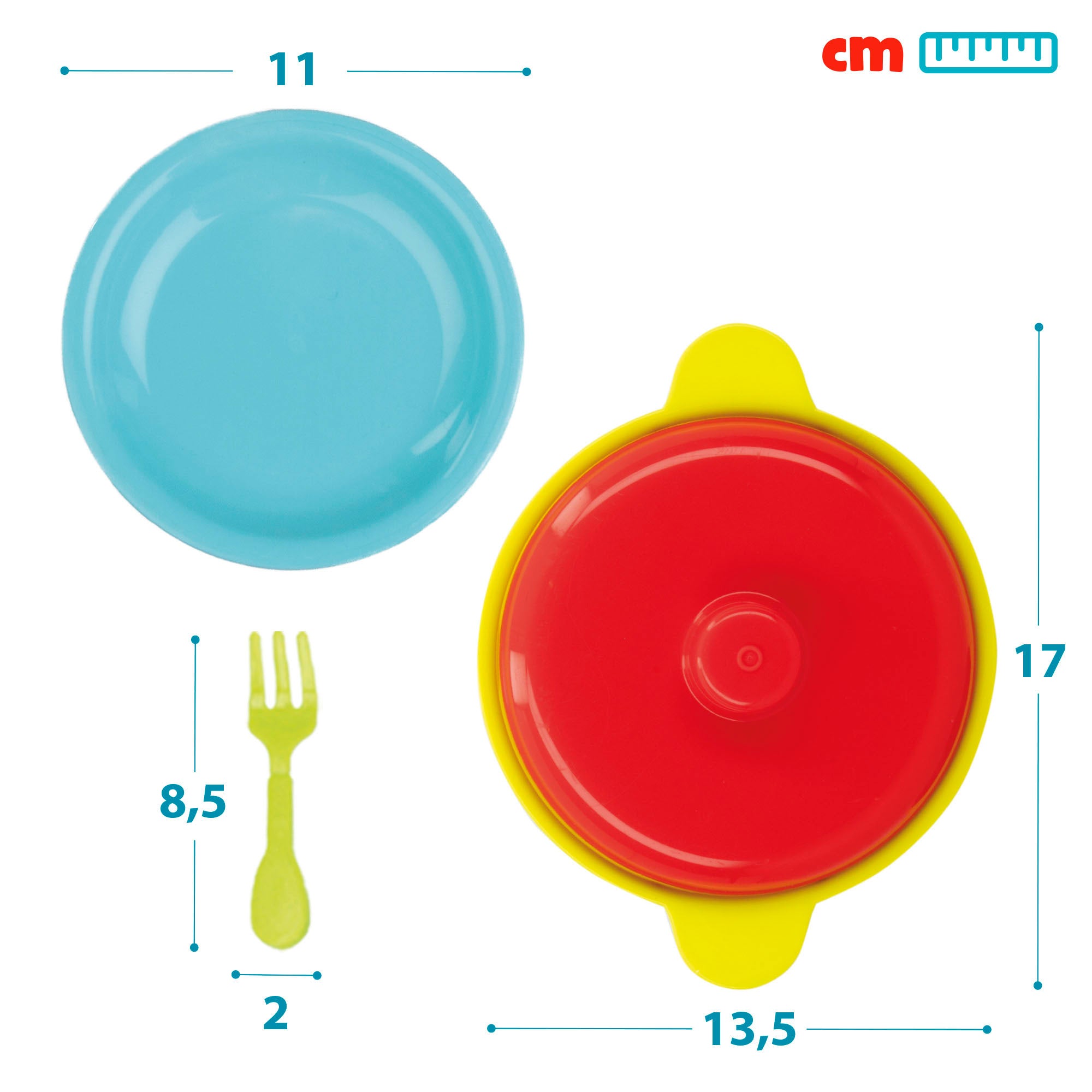 Cesta alimentos de juguete y menaje 35 pzas My Home Colors