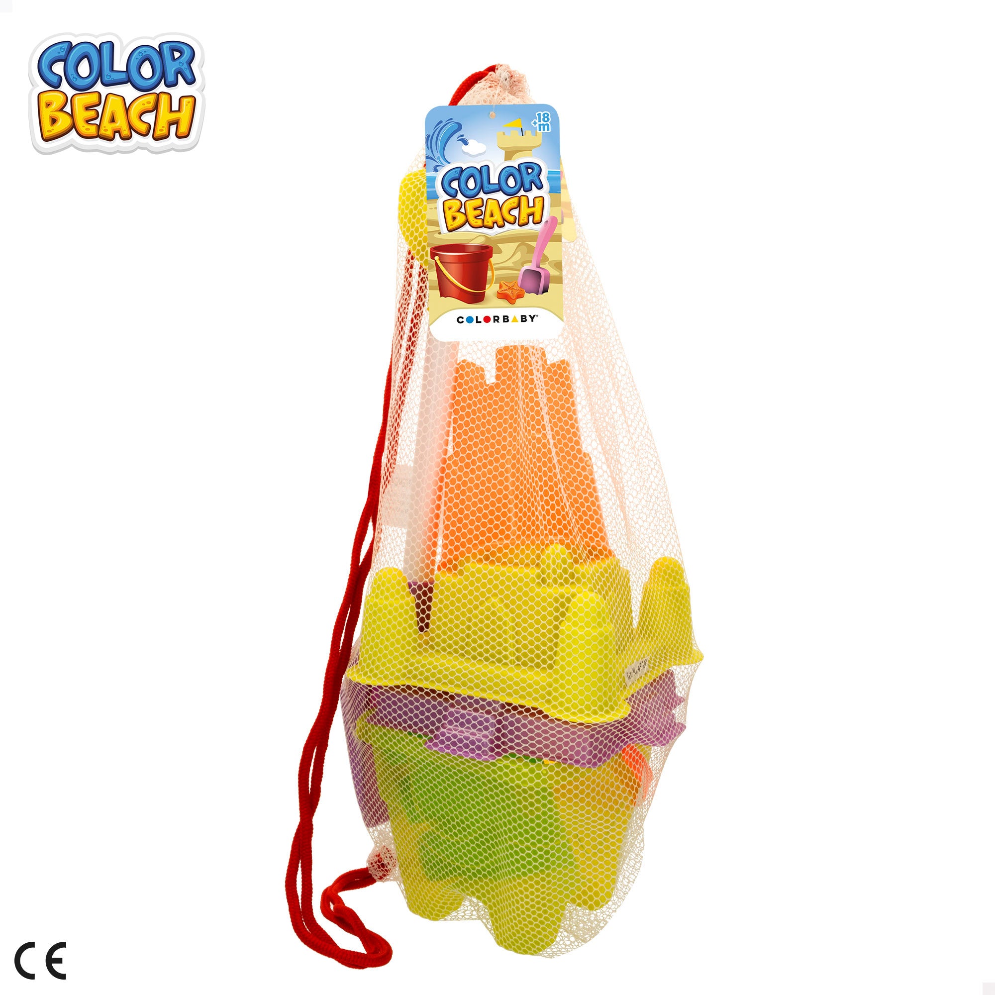 Set juguetes de playa con cubo Color Beach